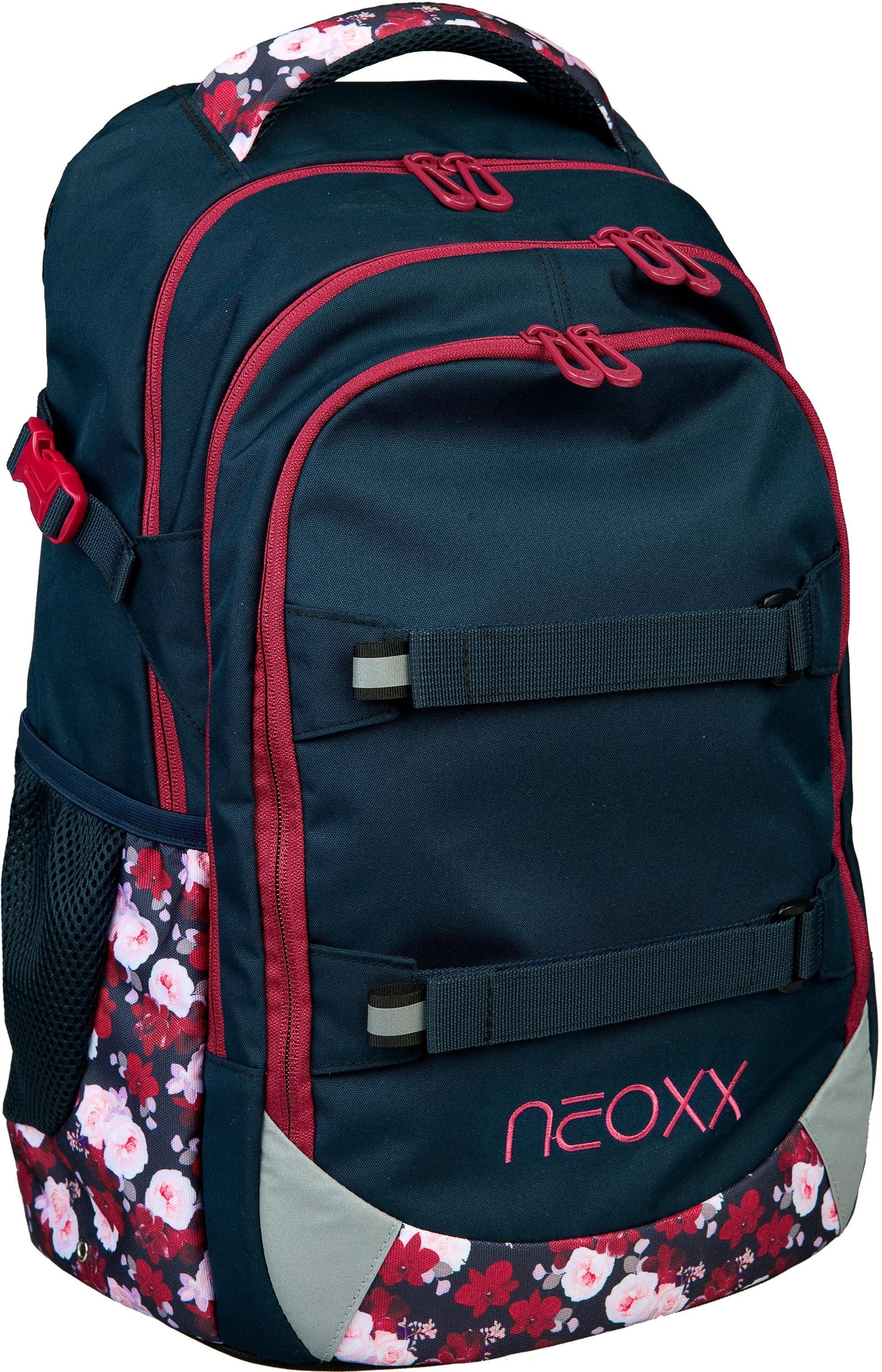 Image of neoxx Schulrucksack »Active, My Heart Blooms«, reflektierende Details, aus recycelten PET-Flaschen bei Ackermann Versand Schweiz