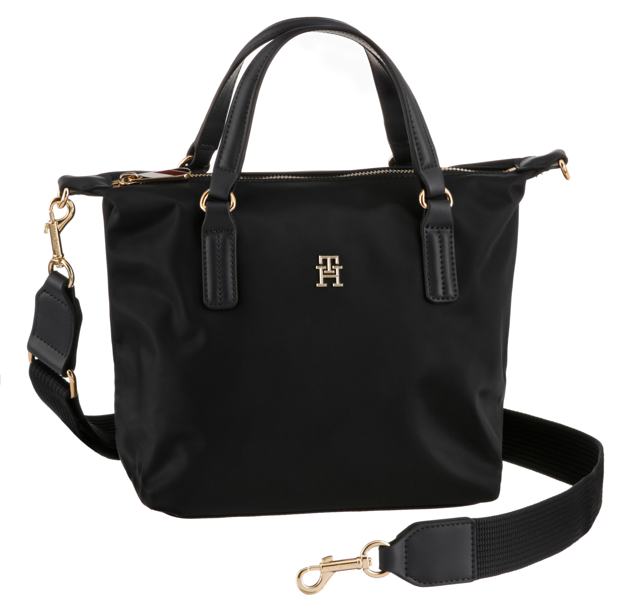 Tommy Hilfiger Henkeltasche »POPPY NEW SMALL TOTE«, mit Markenemblem vorne