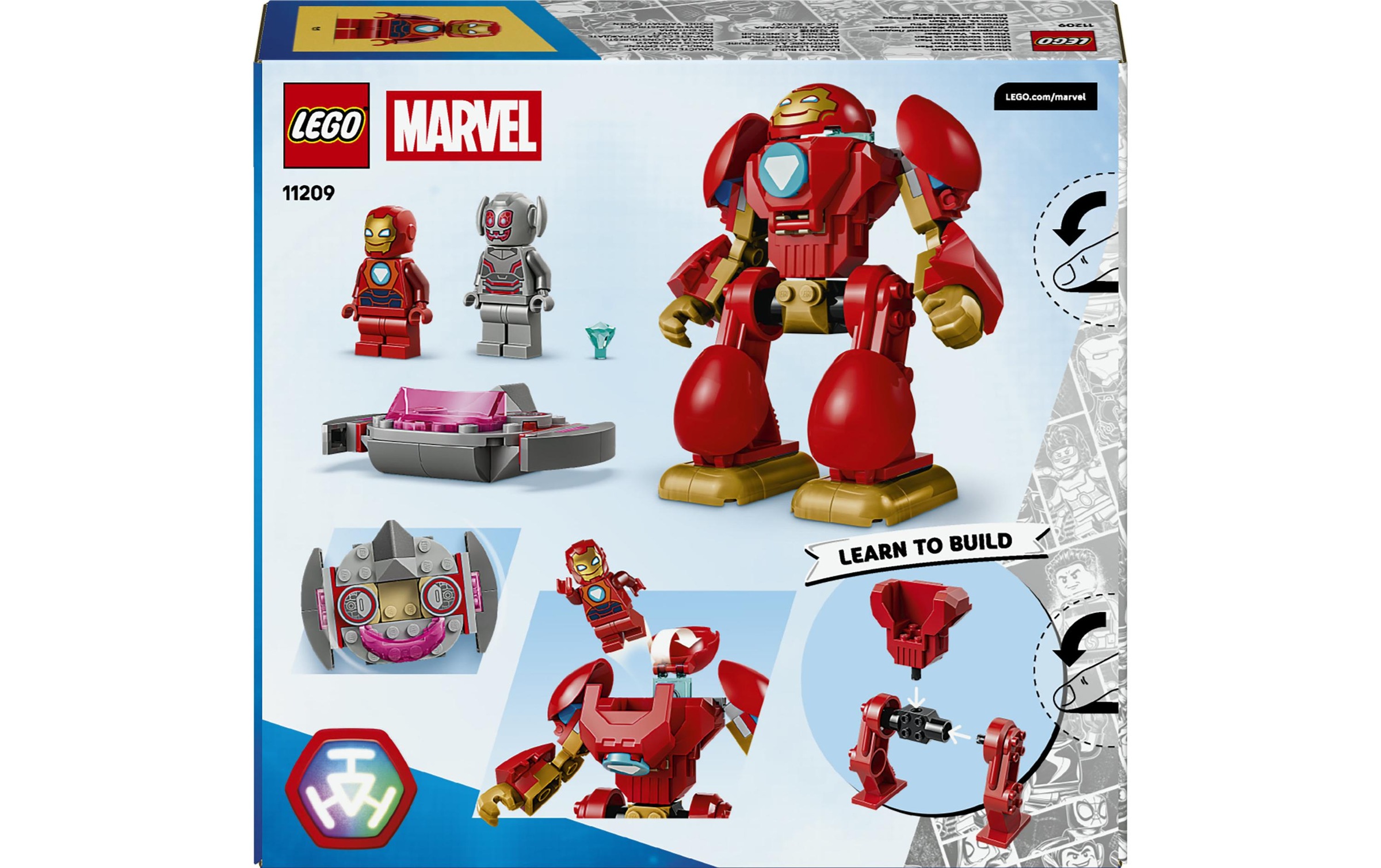 Image of LEGO Konstruktionsspielsteine "Ultron vs. Iron Man (11209), LEGO Disney Junior Marvel" Made in Europe