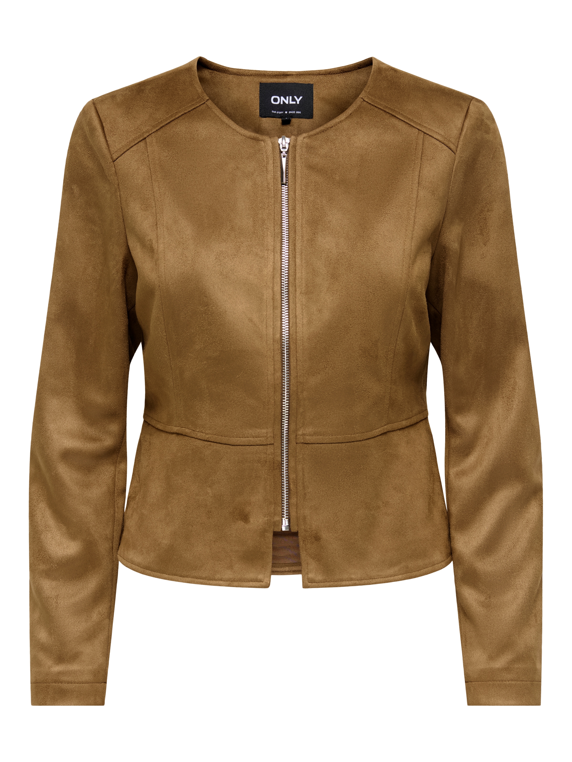 ONLY Veste en imitation cuir »ONLSARAMY FAUX SUEDE JACKET OTW« Kunstfaser, Wildlederimitat