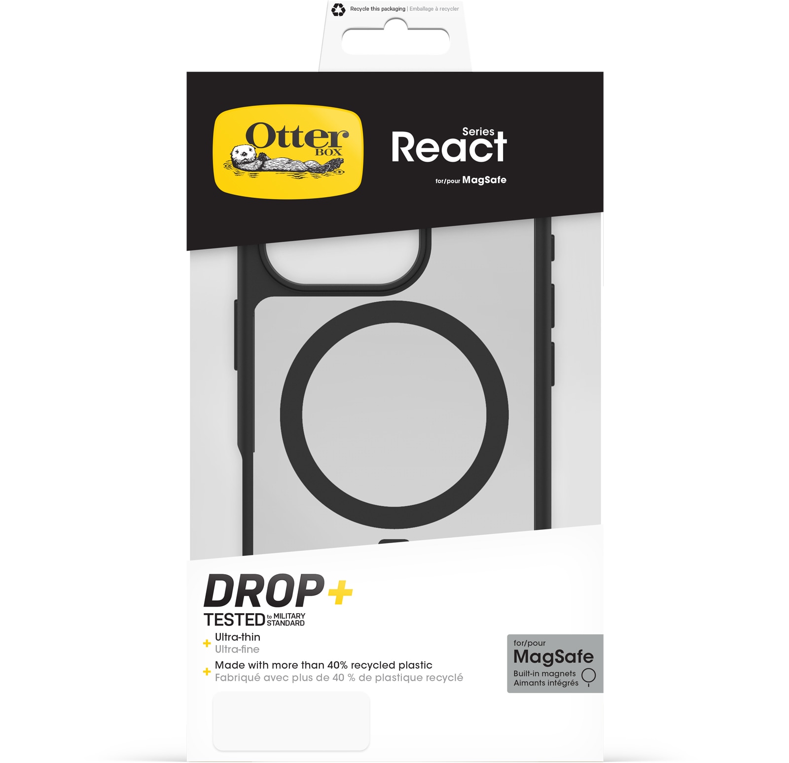Image of Otterbox Handyhülle "React für Apple iPhone 16 Pro" iPhone 16 Backcover, Schutzhülle, Handyschutzhülle, Case, Schutzcase, stossfest