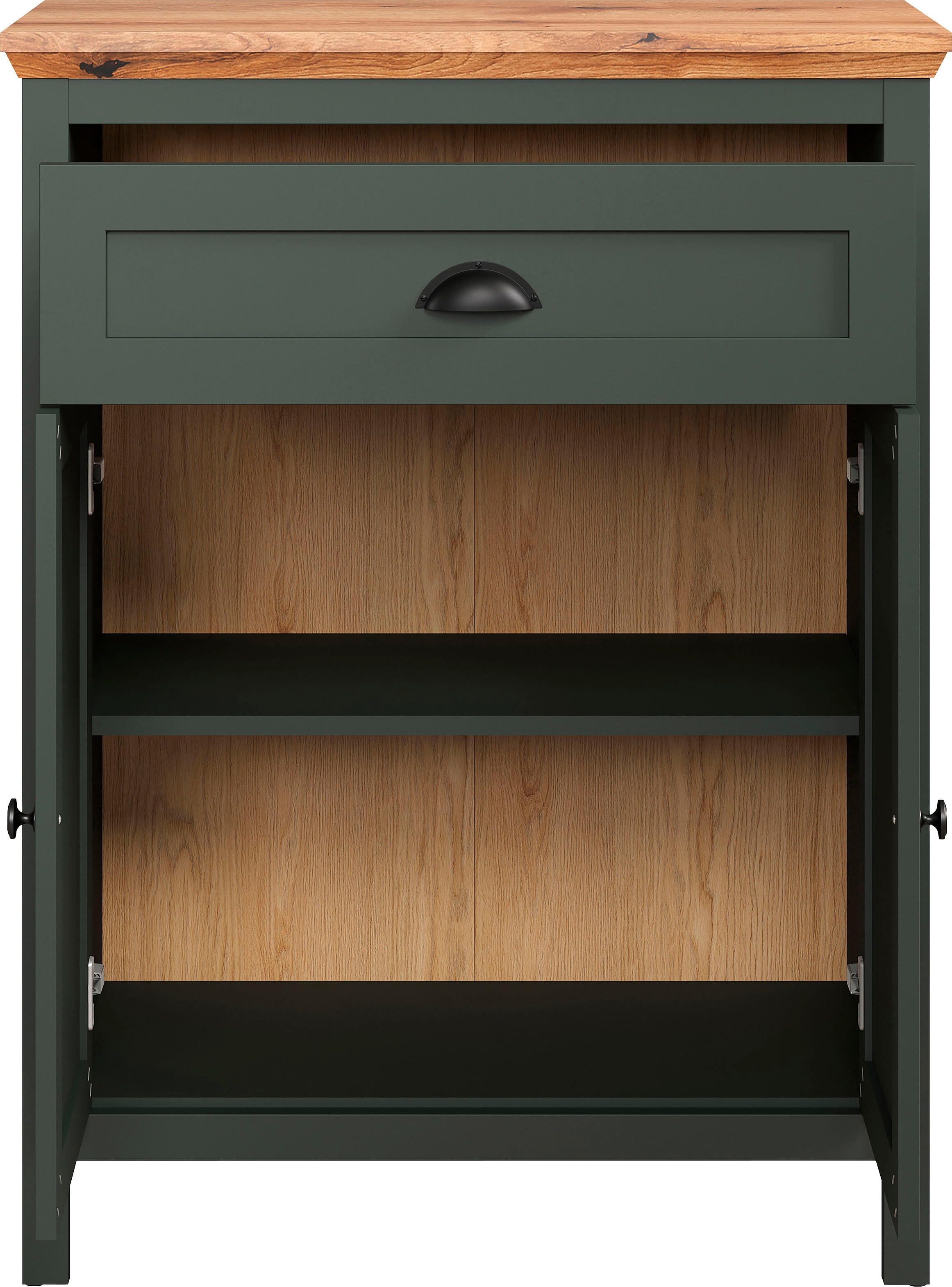 Home affaire Commode »Vienna« 1 cuis tlg. Commode avec 2 portes, 1 tiroir & fermeture douce - (L/P/H) 77/39/102 cm