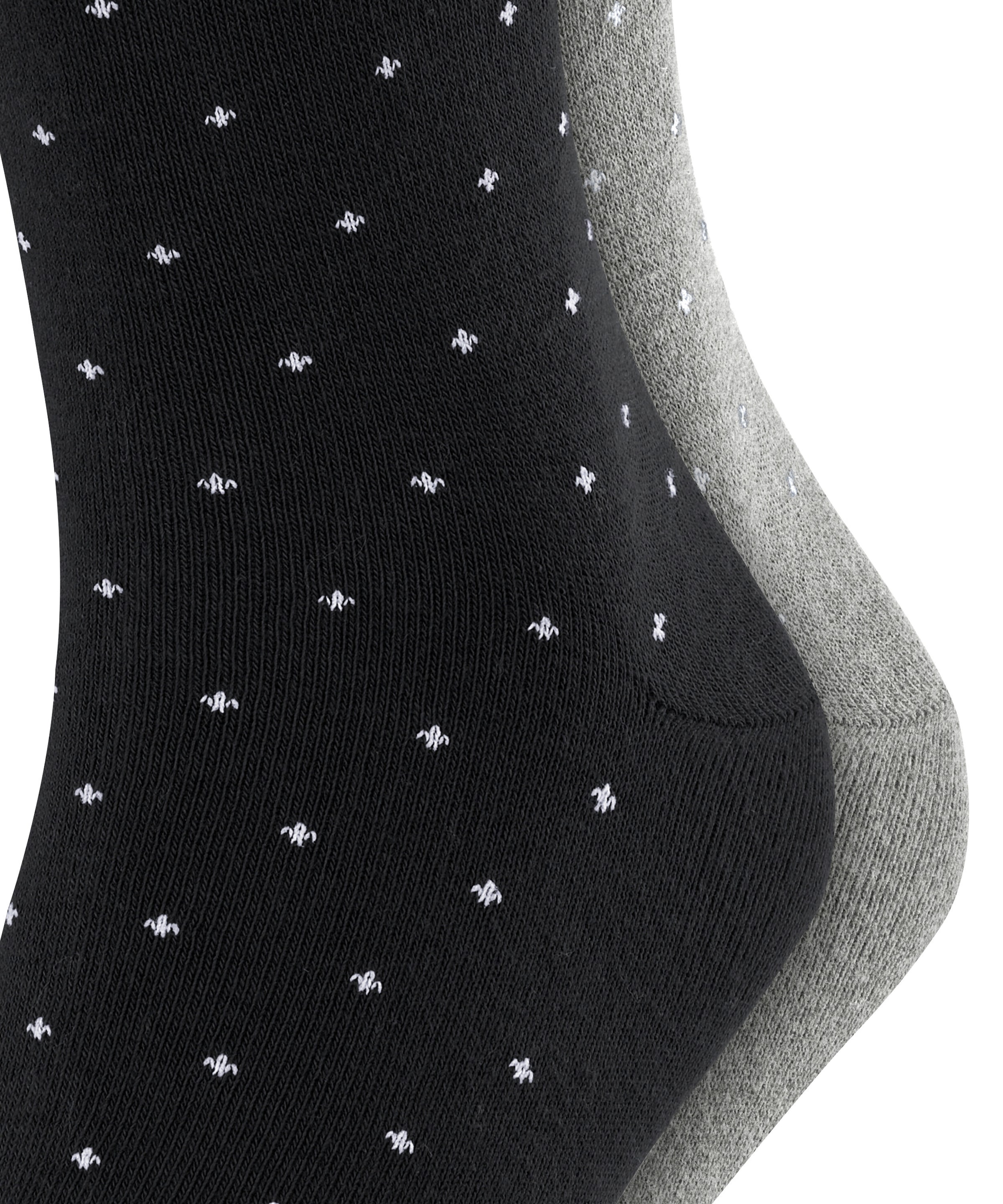 Esprit Socken »Fine Dot« 2 Paar,  gepunktet, geripptes Bündchen, Baumwoll-Mix