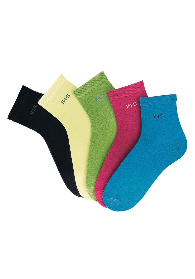 H.I.S Kurzsocken, (Packung, 5 Paar), mit Bündchen über dem Knöchel