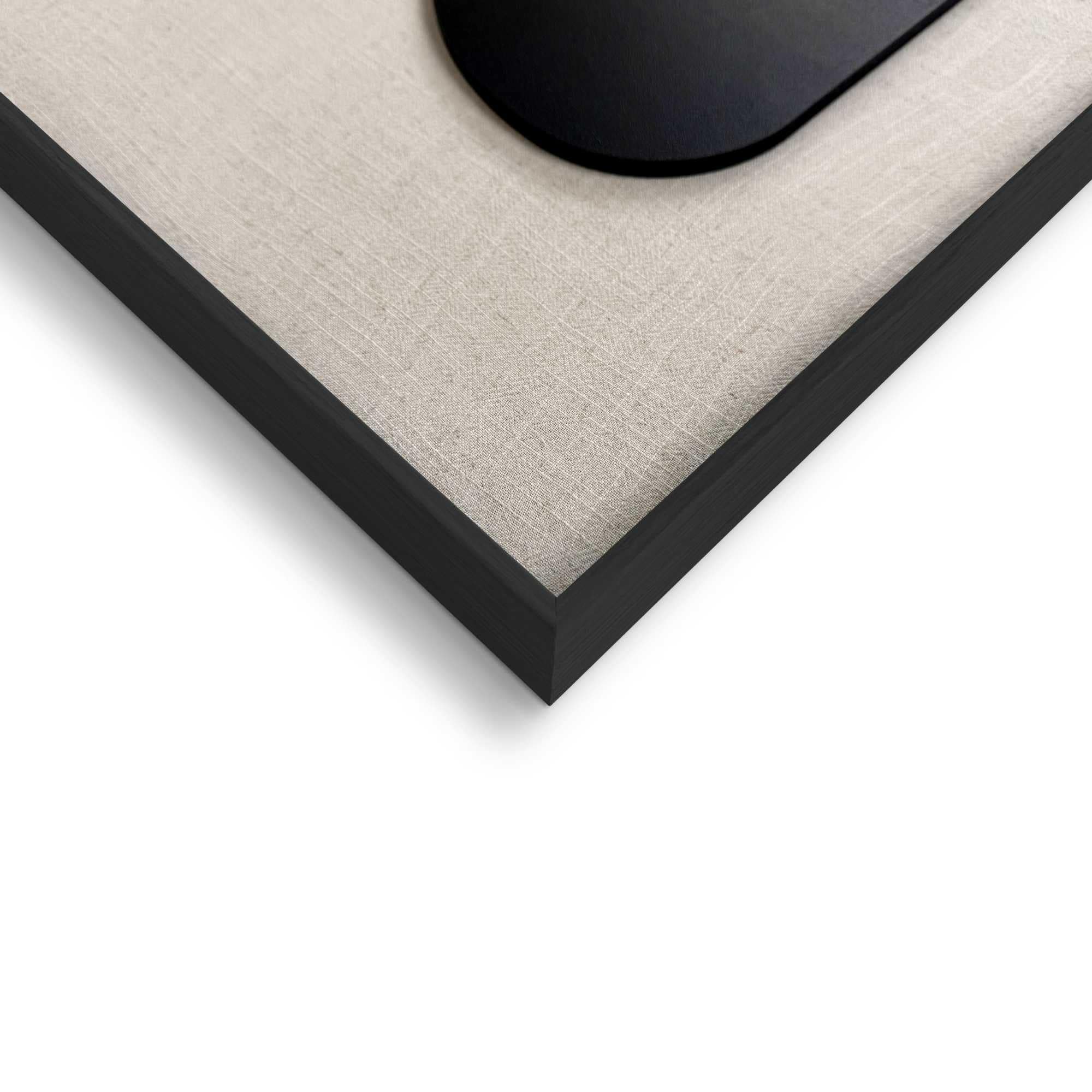 Reinders! Fresque murale »Organic Blocks schwarz« Wohnzimmer - Schwarz-Weiss - MDF - Abstrakt - 50x70 cm