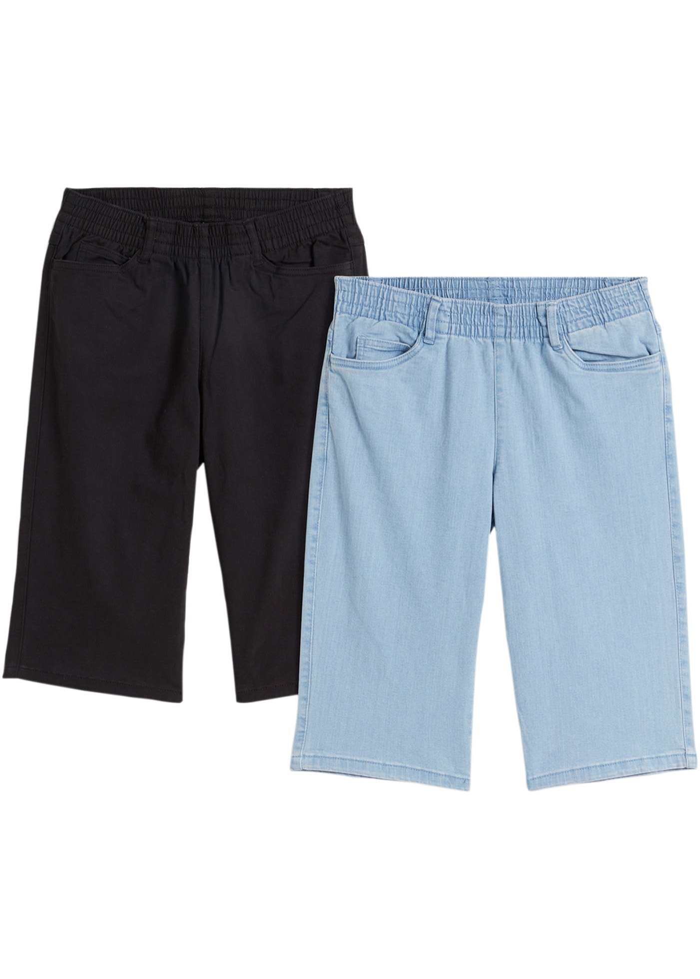 Image of bonprix Bermudas Stretch-Bermuda, in Twill- und Jeansoptik, mit elastischem Bund
