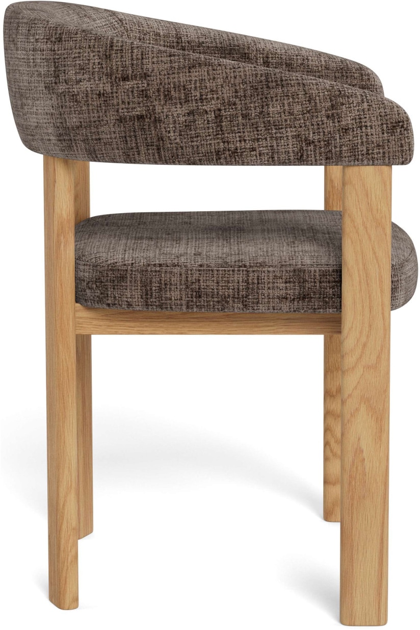 ACTONA GROUP Chaise de salle à manger »Polsterstuhl« () 2 cuisChaise de salle à manger, pieds en chêne massif, laqués