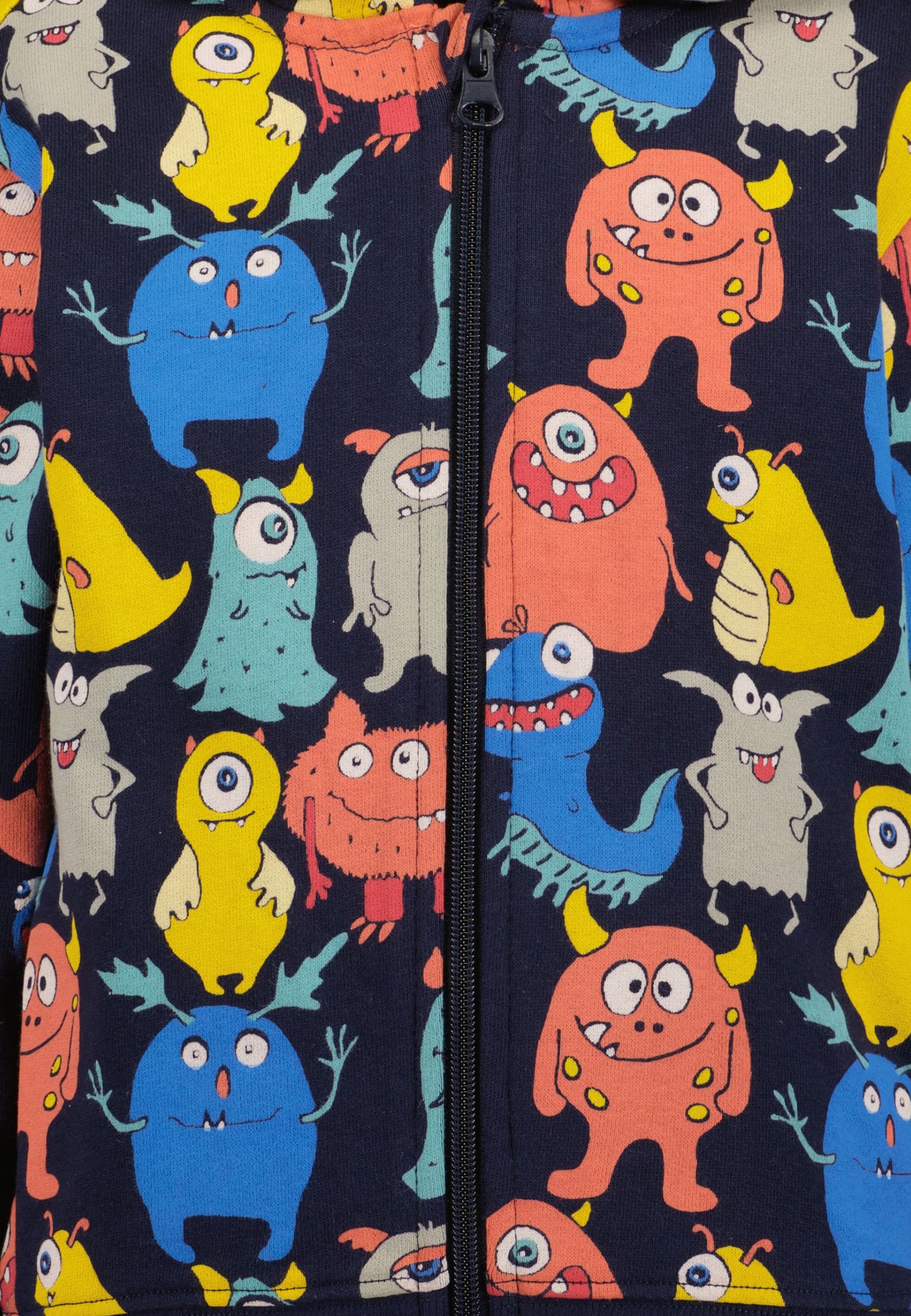 Blue Seven Kapuzensweatjacke im Monster-Look