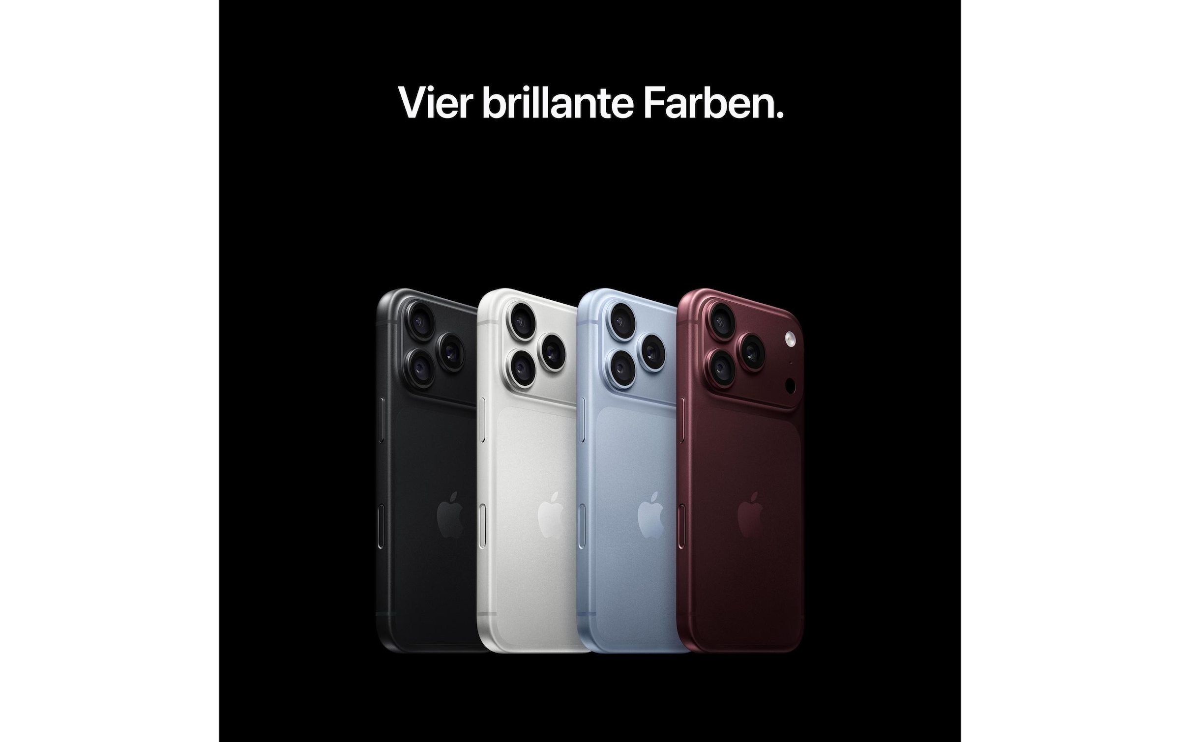 Apple Smartphone »Apple iPhone 18 Pro 512 GB Burgunder« Schwarz