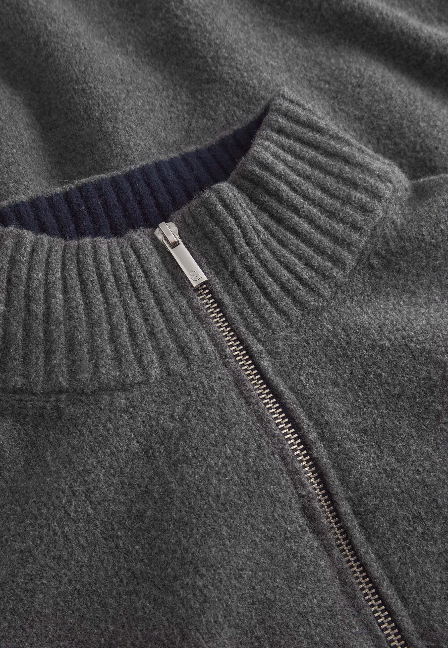 colours & sons Strickpullover »colours & sons Pullover Mock-Zip«