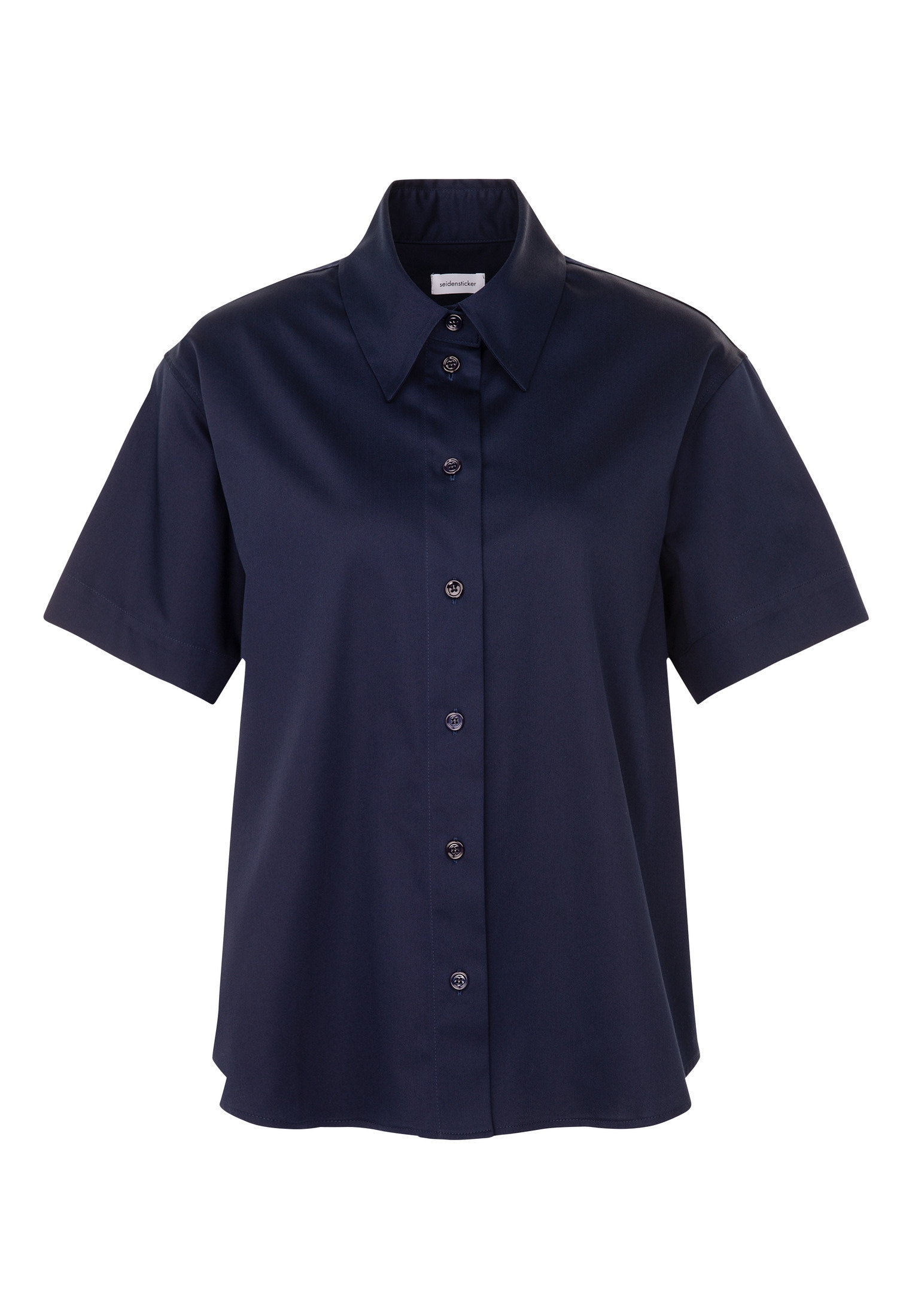 seidensticker Blouse chemise »Schwarze Rose« 1/2 Kragen Uni