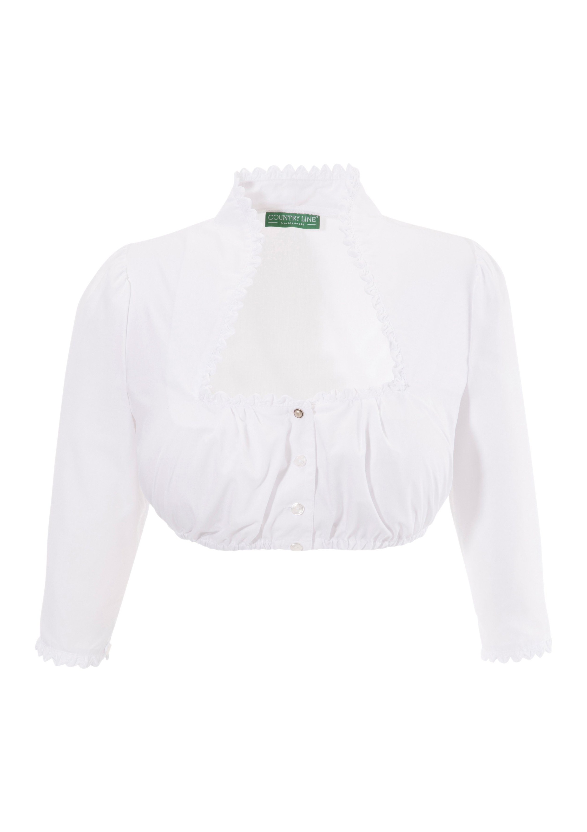Dirndlbluse mit Knopfverschluss