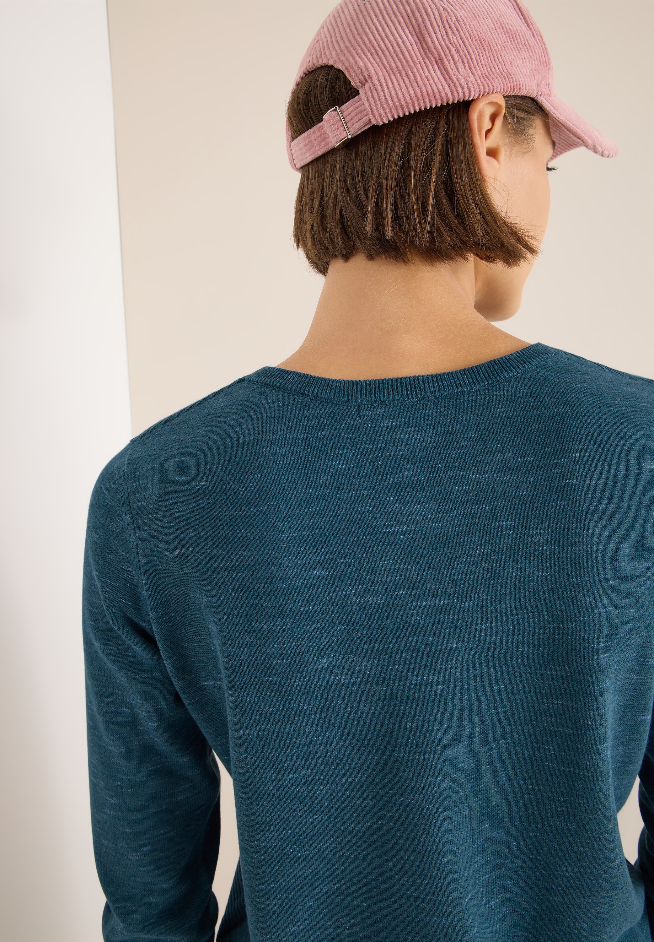 Cecil Pull à col rond mit Struktur