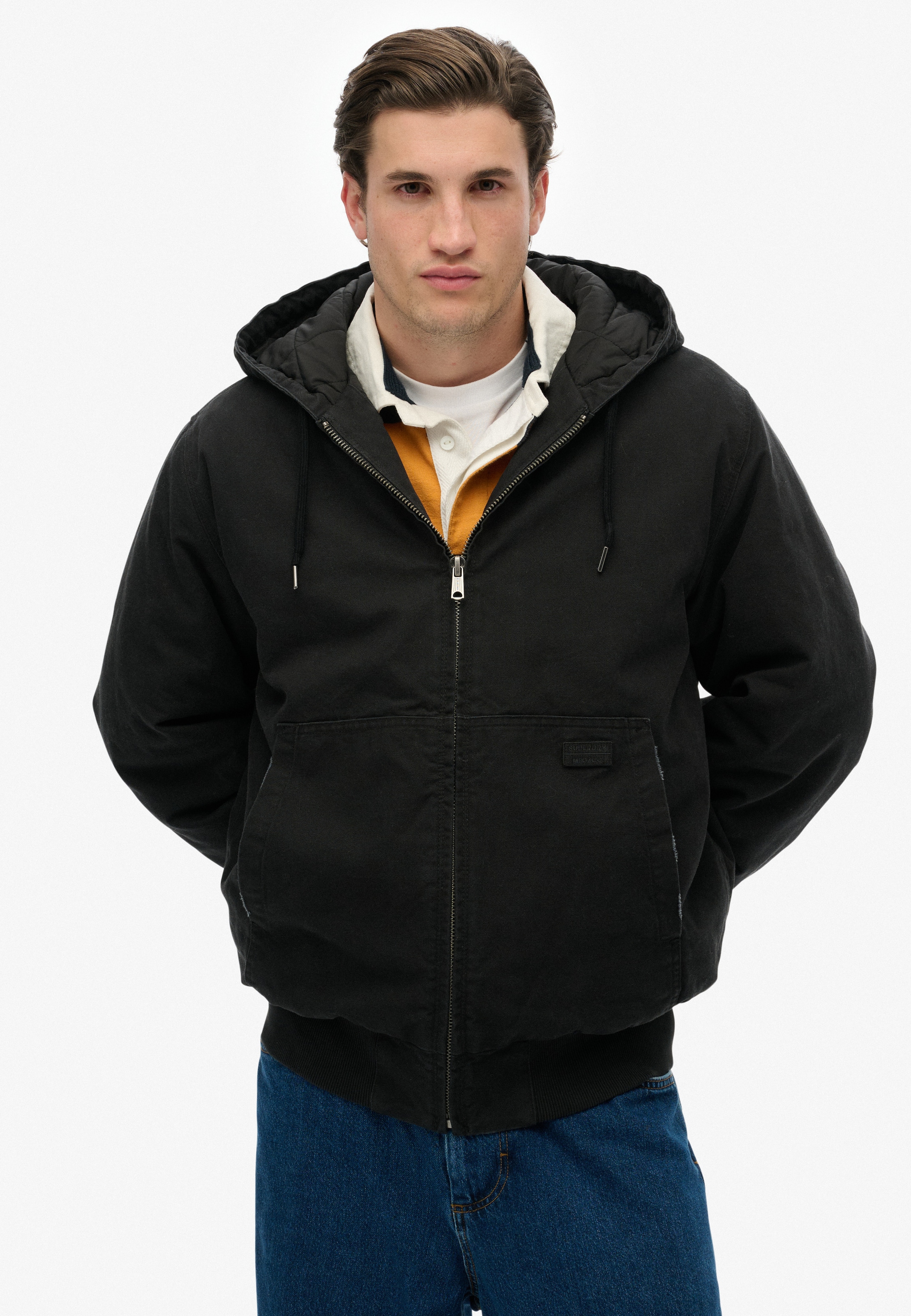 Image of Superdry Parka "CANVAS SURPLUS HOODED JKT" mit Kapuze