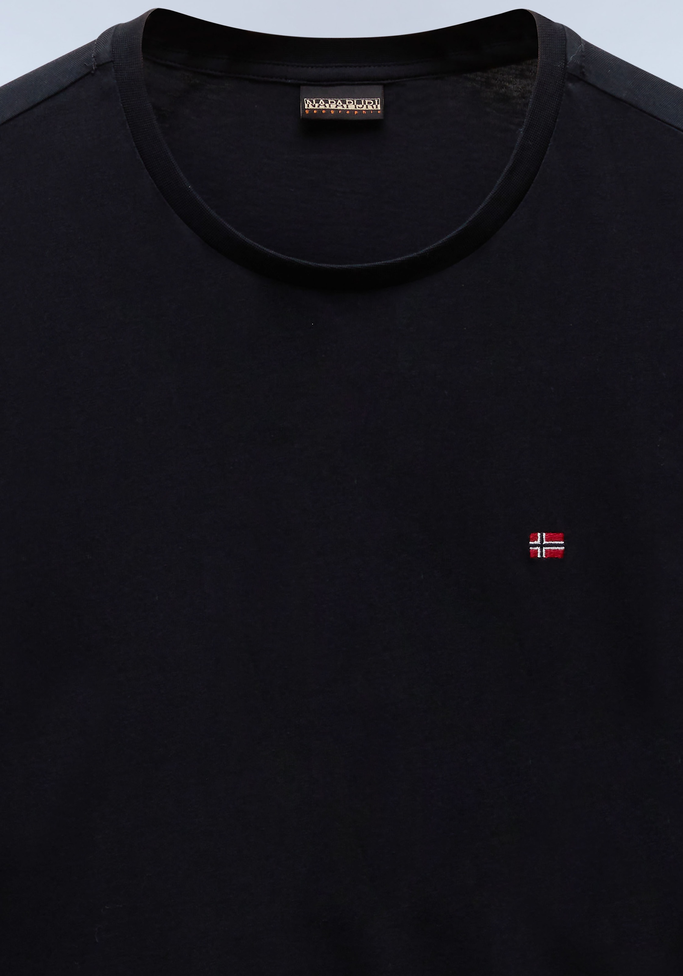 Napapijri T-Shirt »SALIS SS SUM SHARK SKIN HCB« Kurzarm, für sportliche und sommerliche Anlässe, Rundhalsausschnitt
