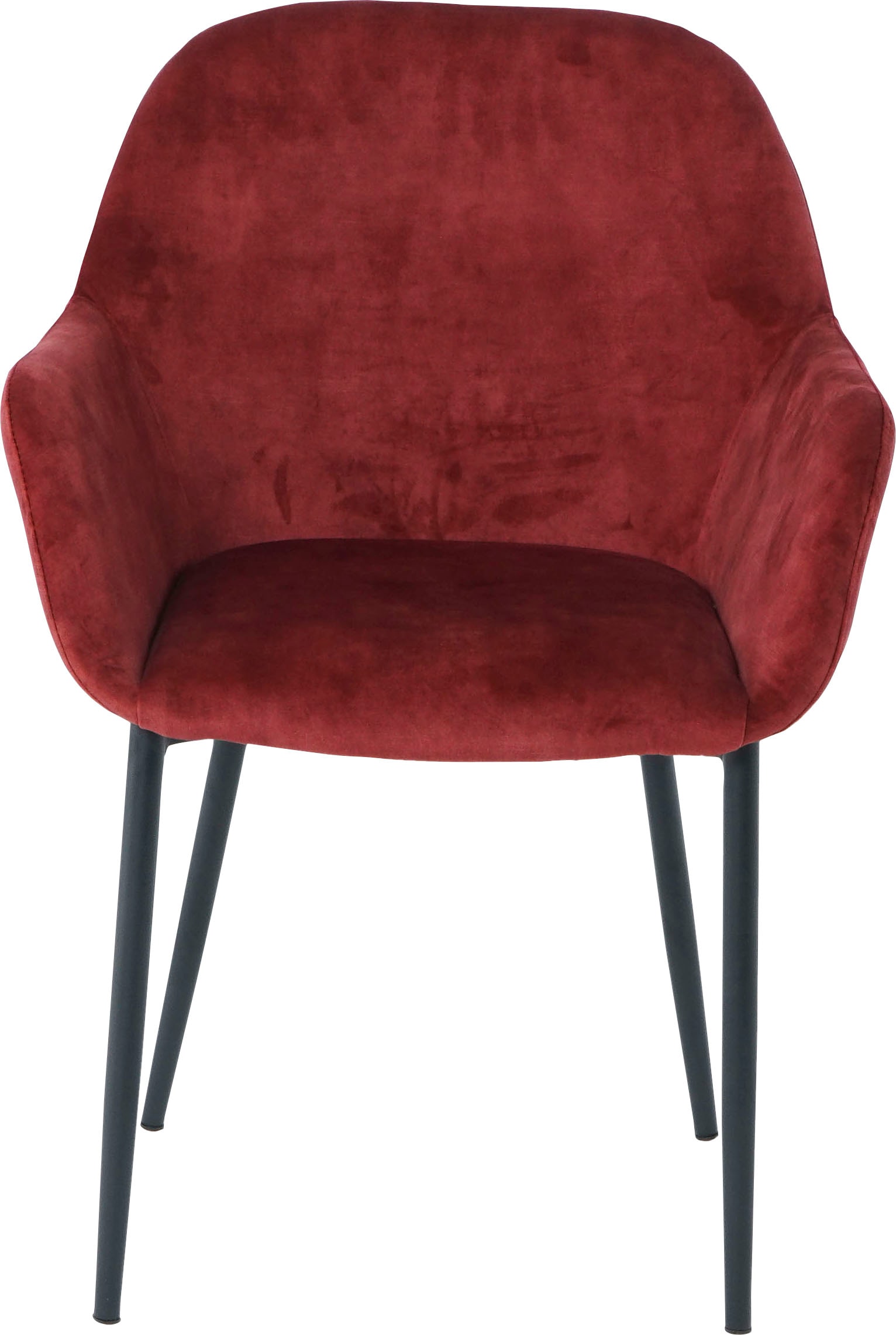 SIT Chaise avec accoudoirs »Jaipur 2er-Set mit Samtbezug & schwarzem Metallgestell« (Ensemble) 2 cuishousse en velours glamour rencontre accoudoirs évasés & dossier arrondi