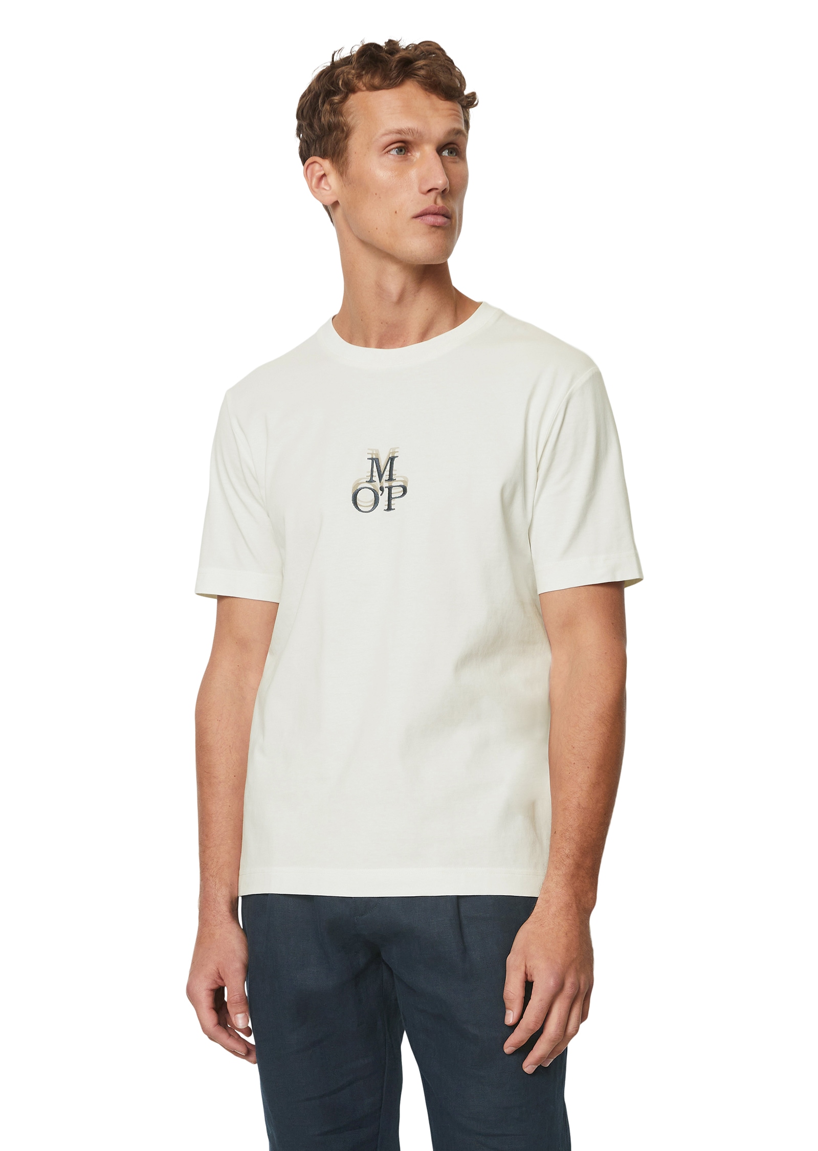 T-Shirt, In softer Single Jersey-Qualität, Markenstickerei