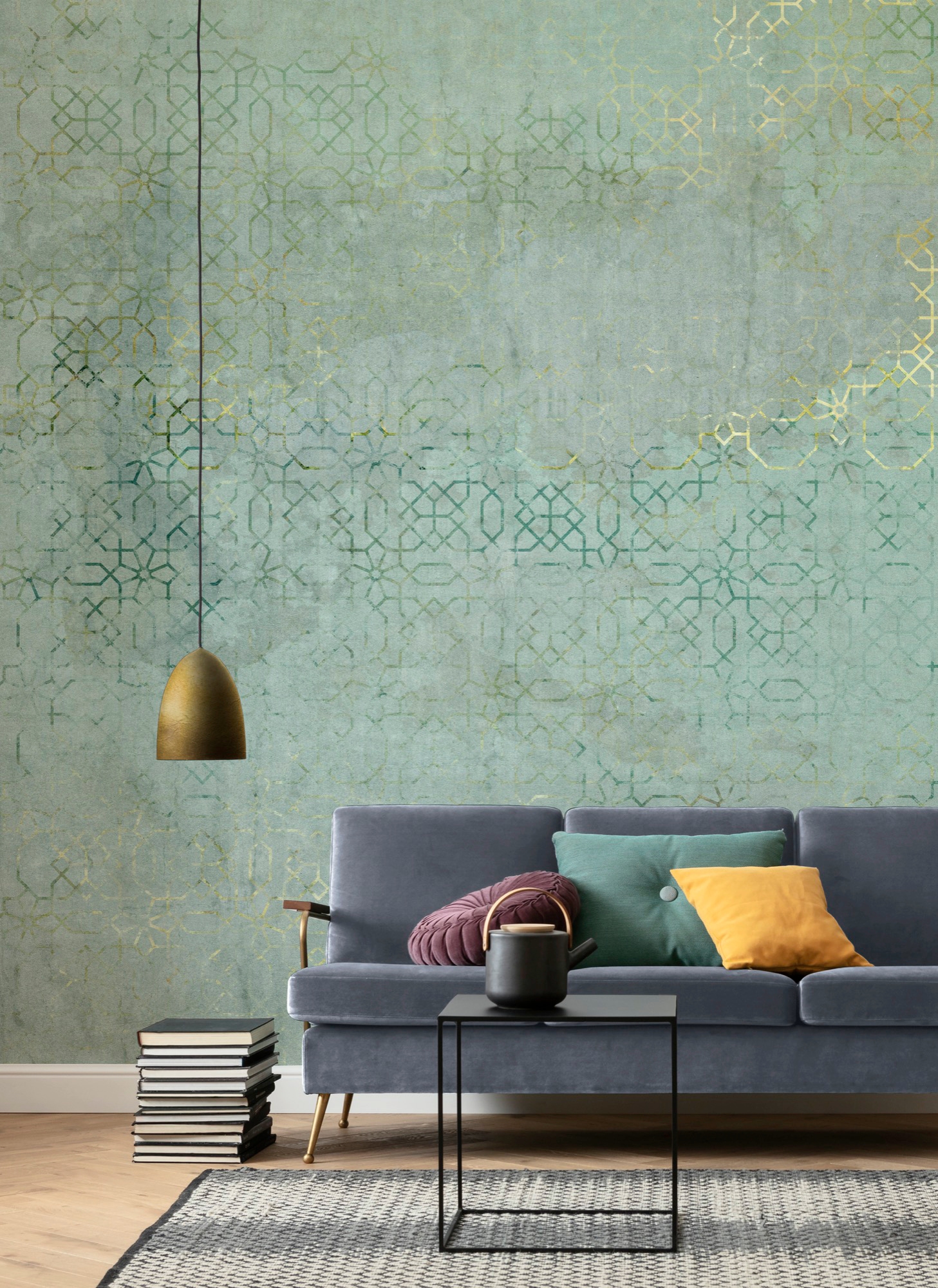 Image of Komar Vliestapete "Digitaldruck Vlies - Oriental Finery - Grösse 200 x 280 cm" bedruckt glatt Wohnzimmer, Schlafzimmer