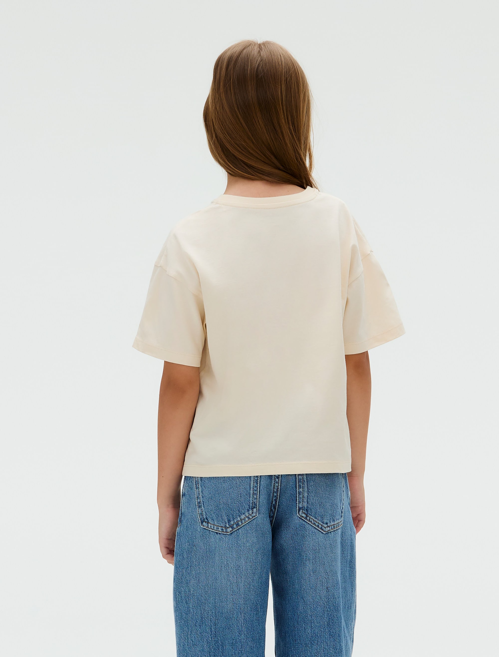 Calvin Klein Jeans T-Shirt »BOXY TEE METALLIC LOGO TECH«, für Kinder bis 16 Jahre, grosse Stickerei