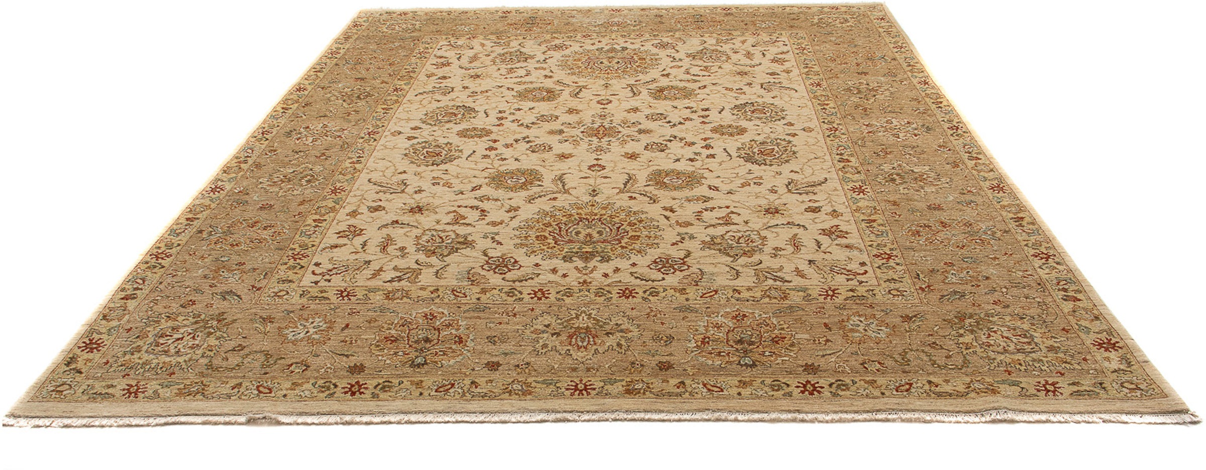 Image of morgenland Orientteppich »Ziegler - 303 x 237 cm - hellbraun«, rechteckig, 6 mm Höhe, Wohnzimmer, Handgeknüpft, Einzelstück mit Zertifikat bei Ackermann Versand Schweiz