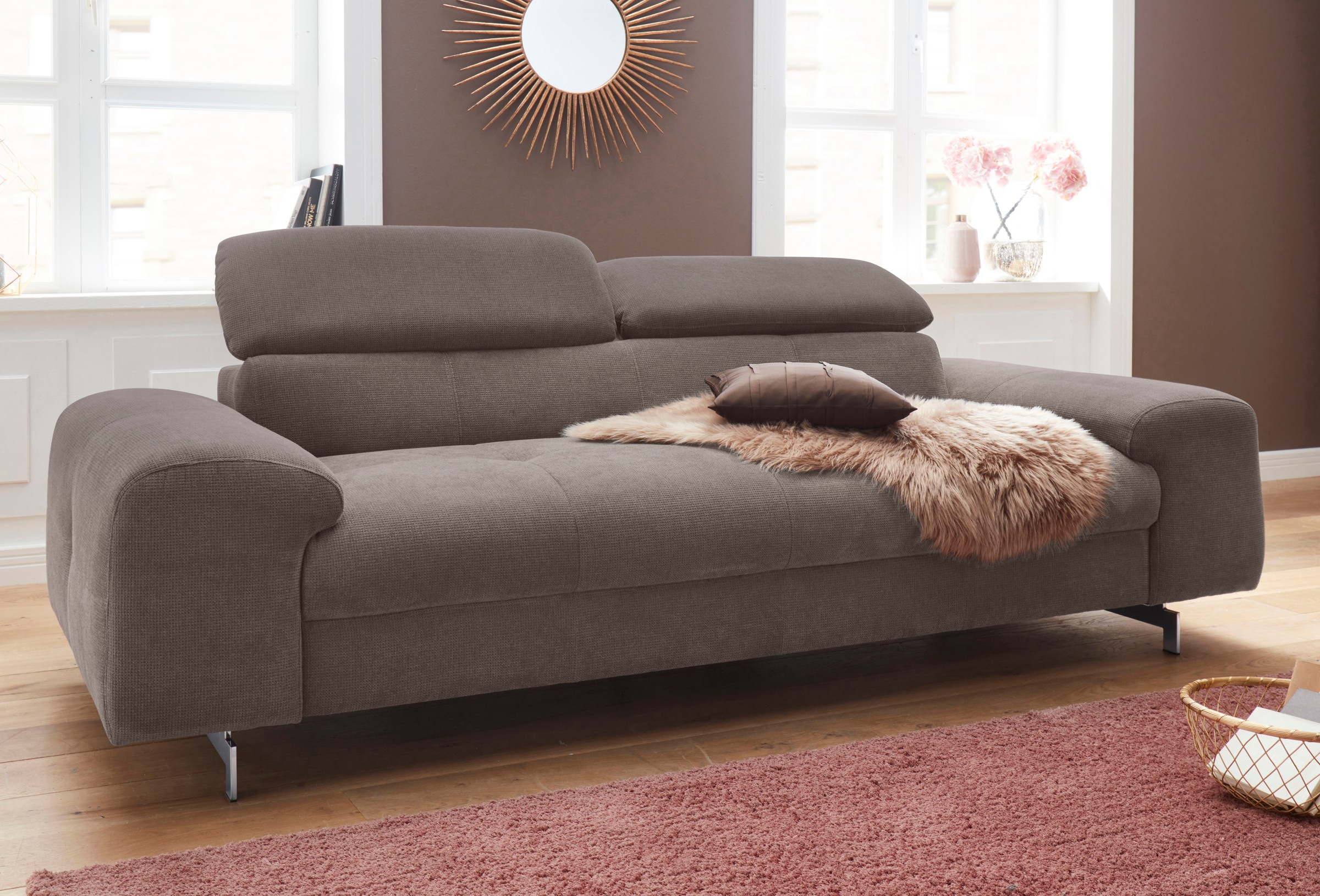 COTTA 3-Sitzer »Chef« mit Kopfteilverstellung