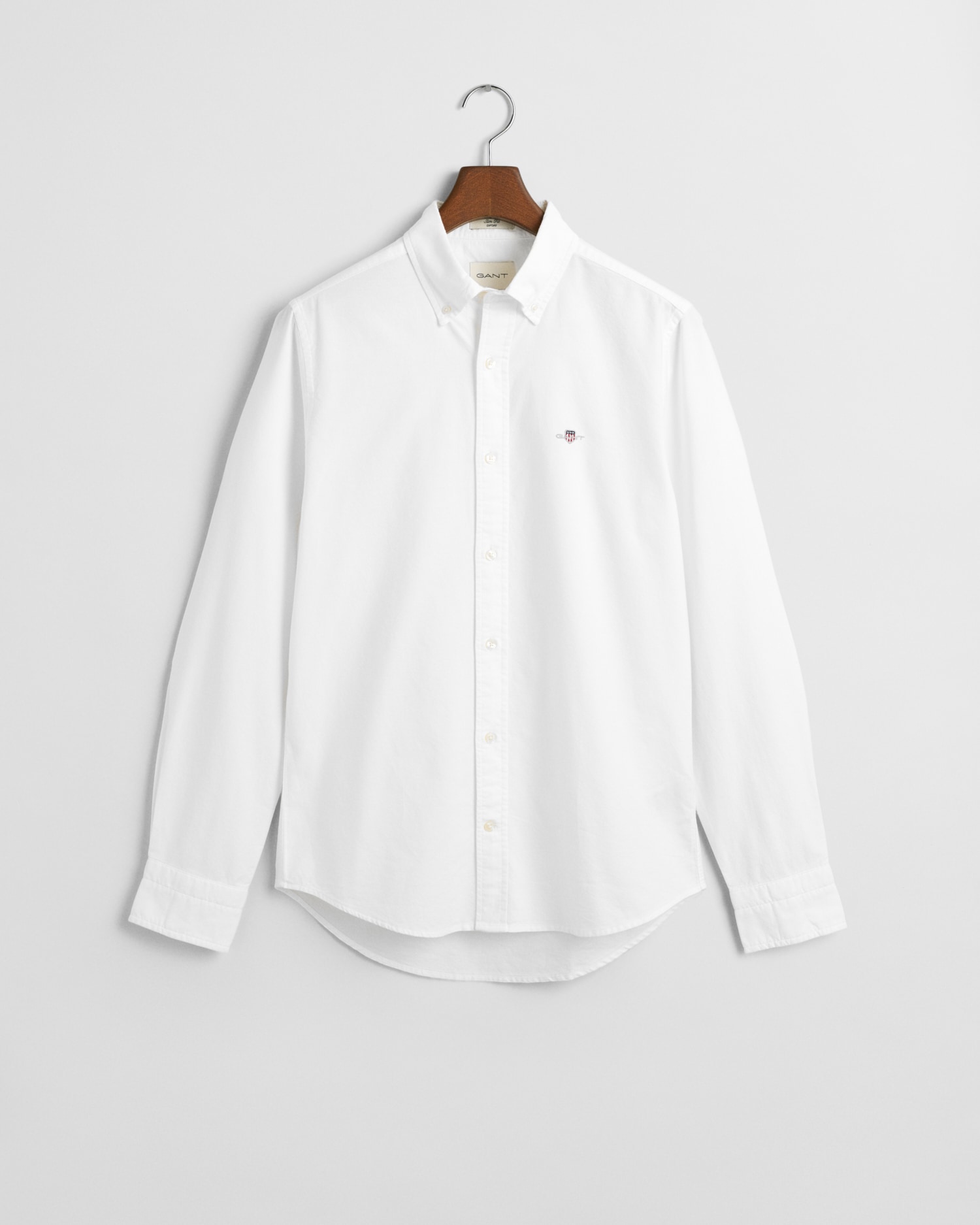 Gant Langarmhemd »Slim Fit Oxford Hemd strukturiert langlebig dicker«, Oxford Hemd Slim Fit