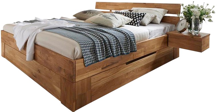 Image of Premium collection by Home affaire Bettschubkasten »Tommy«, aus schönem massivem Wildeichenholz, in unterschiedlichen Breiten, passend für das Tommy Bett bei Ackermann Versand Schweiz