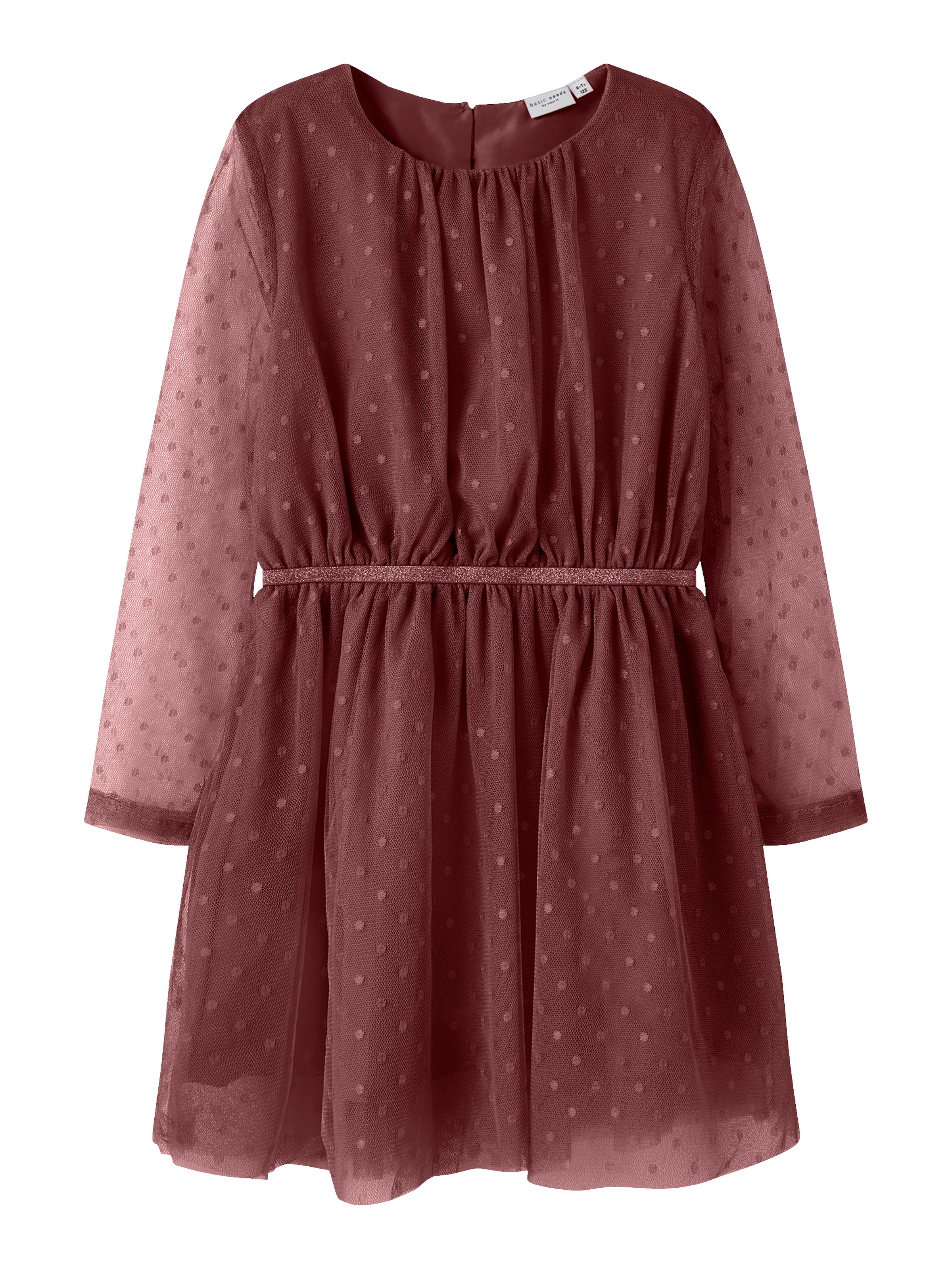 Name It Mini-robe »NKFVABOS LS DRESS NOOS« Taille élastique, effet pailleté