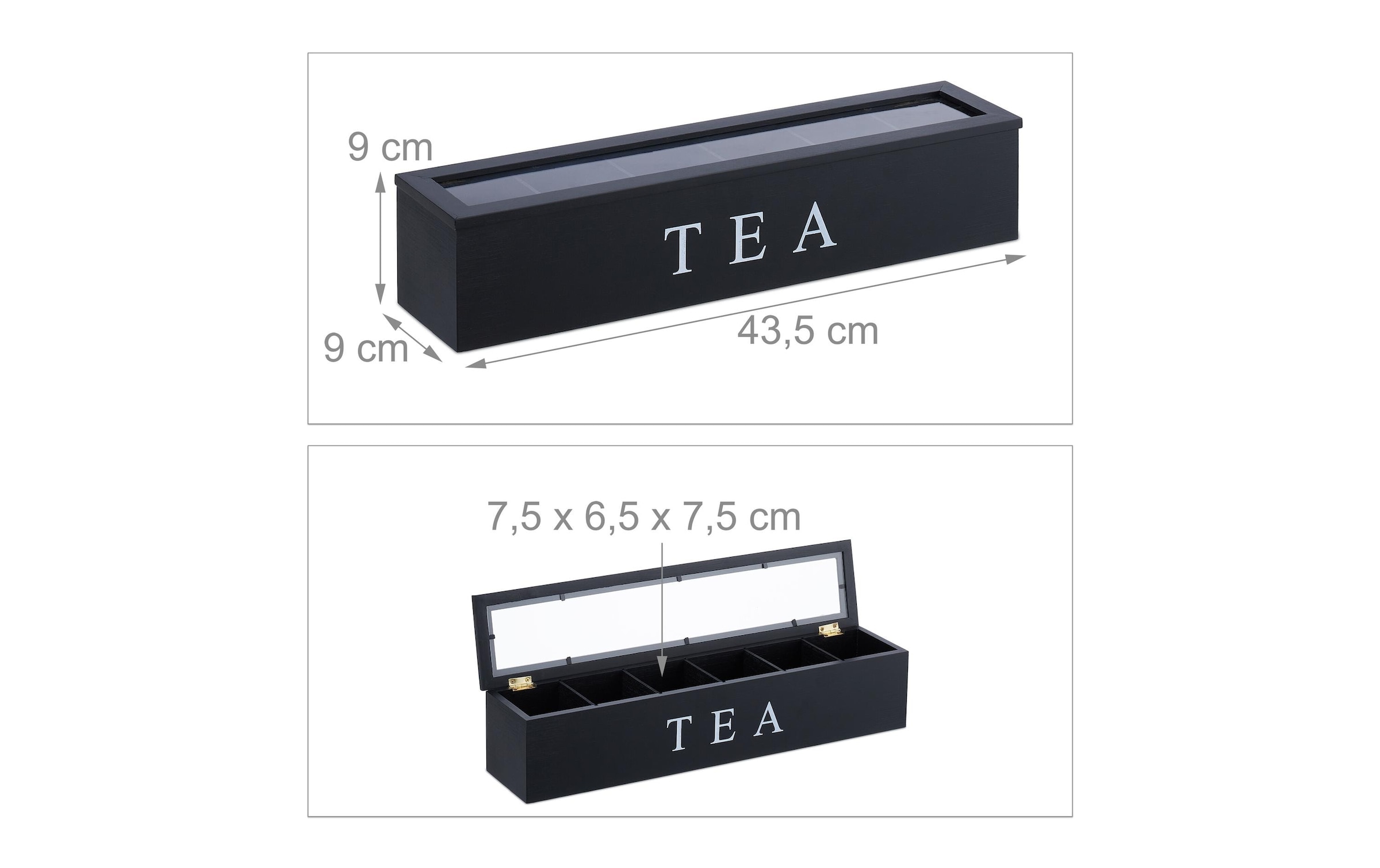 relaxdays Teebox, (1 tlg.)