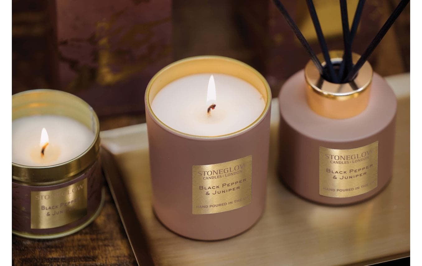 Stoneglow Bougie parfumée »Black Pepper & Juniper 220 g«