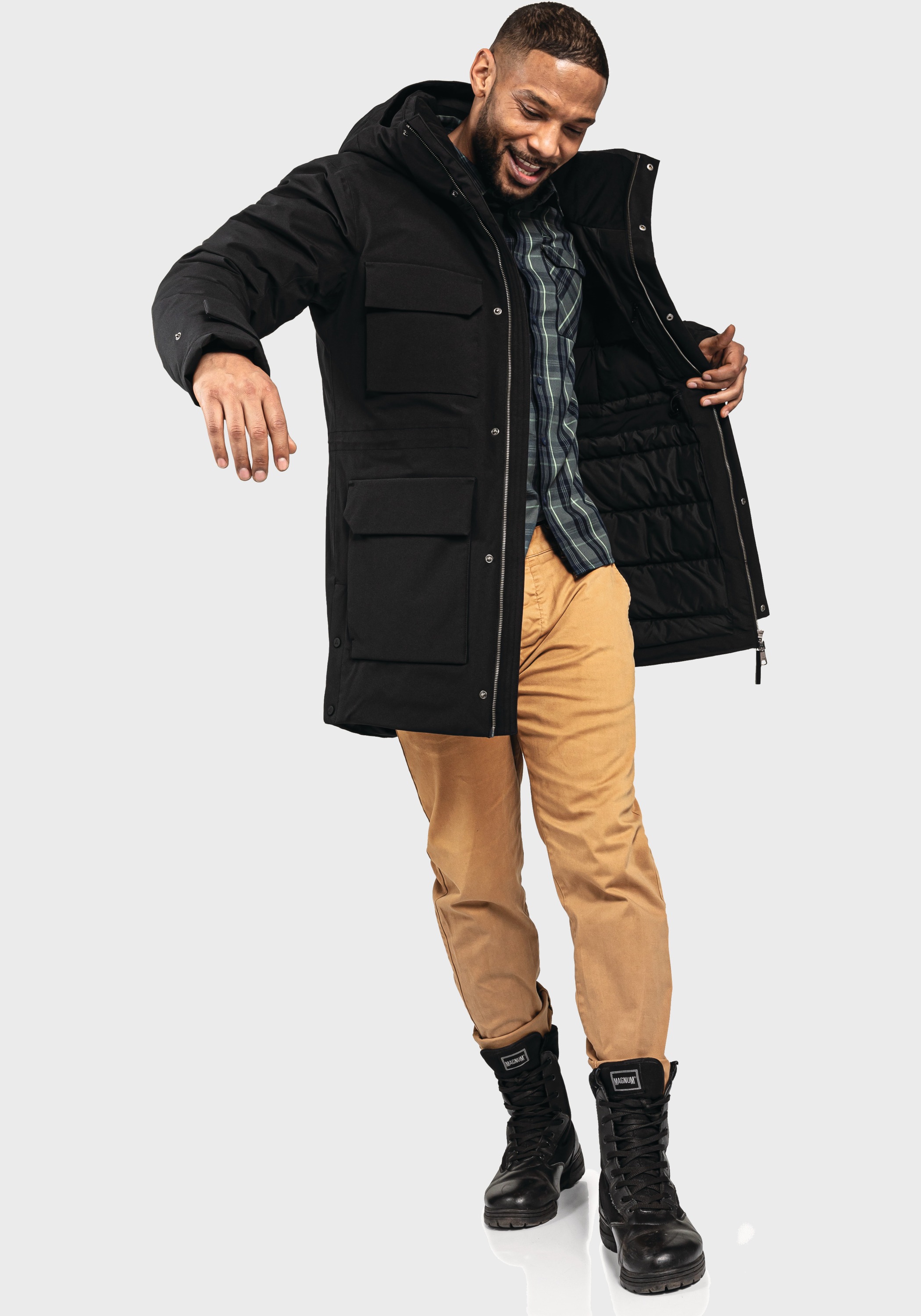Schöffel Langjacke »Down Parka Ridgeland M«, mit Kapuze