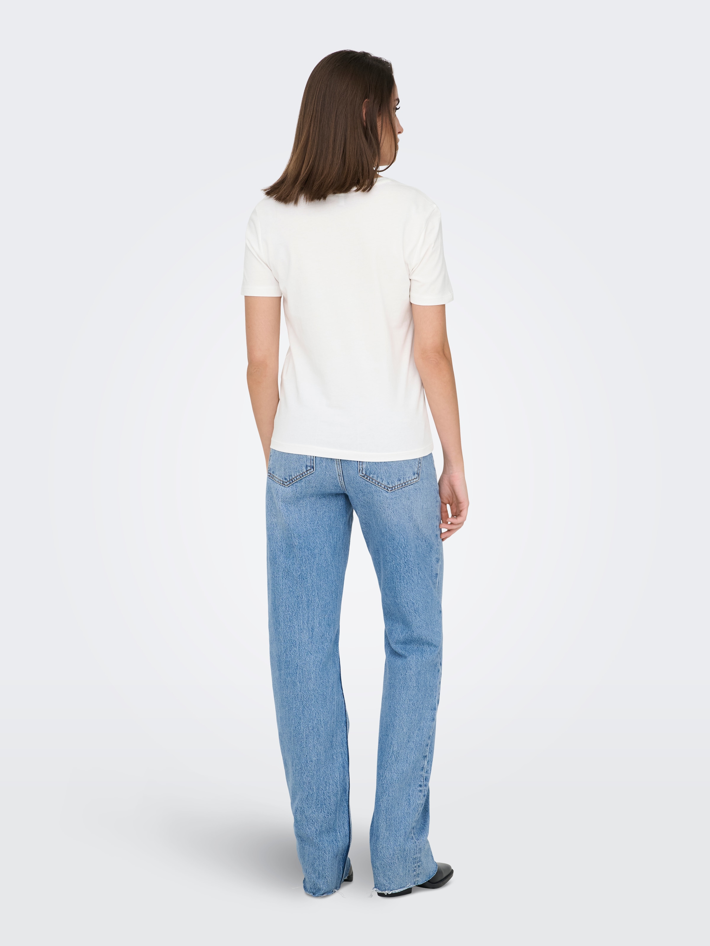 ONLY Kurzarmshirt »ONLKITA S/S TEE JRS NOOS« Baumwolle, regular fit