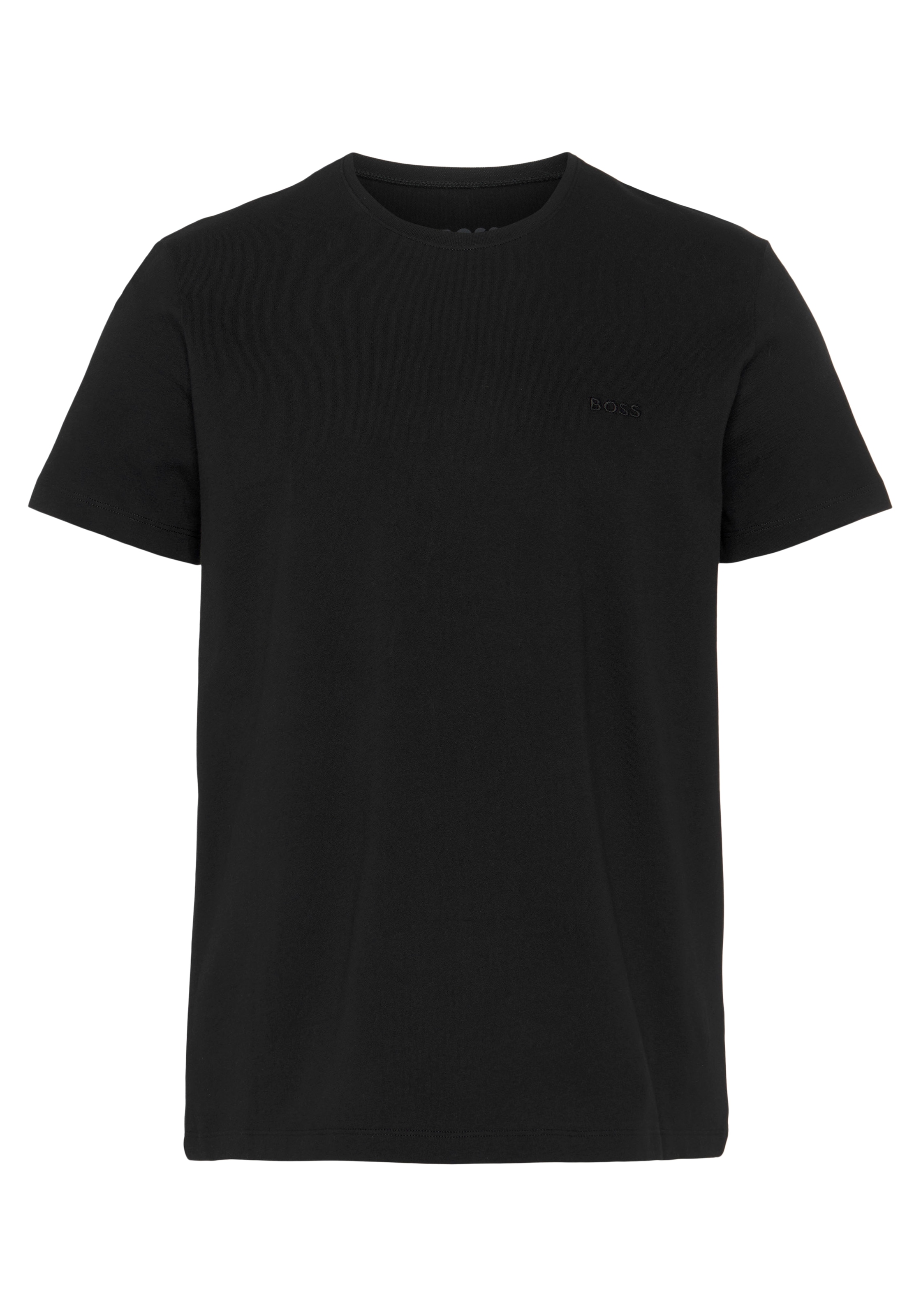 BOSS Rundhalsshirt »TShirtRN 2P Comfort«, (Packung, 2 tlg., 2er Pack), mit Ton-in-Ton BOSS Logo-Schriftzug
