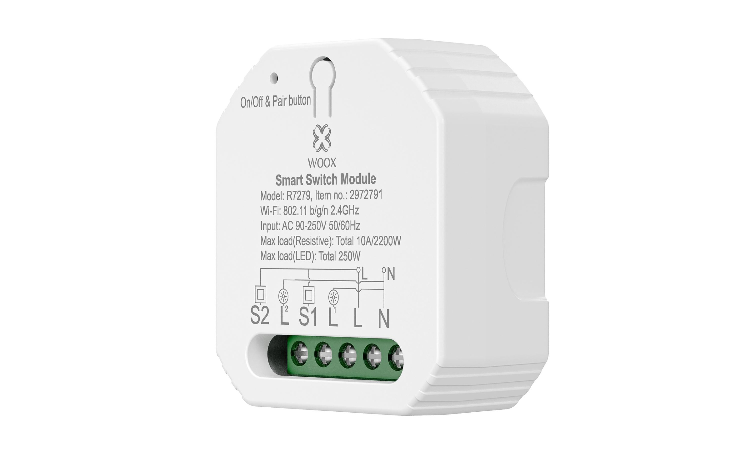 Smart-Home-Steuerelement »WOOX WiFi Smart Switch R7279 230 V«