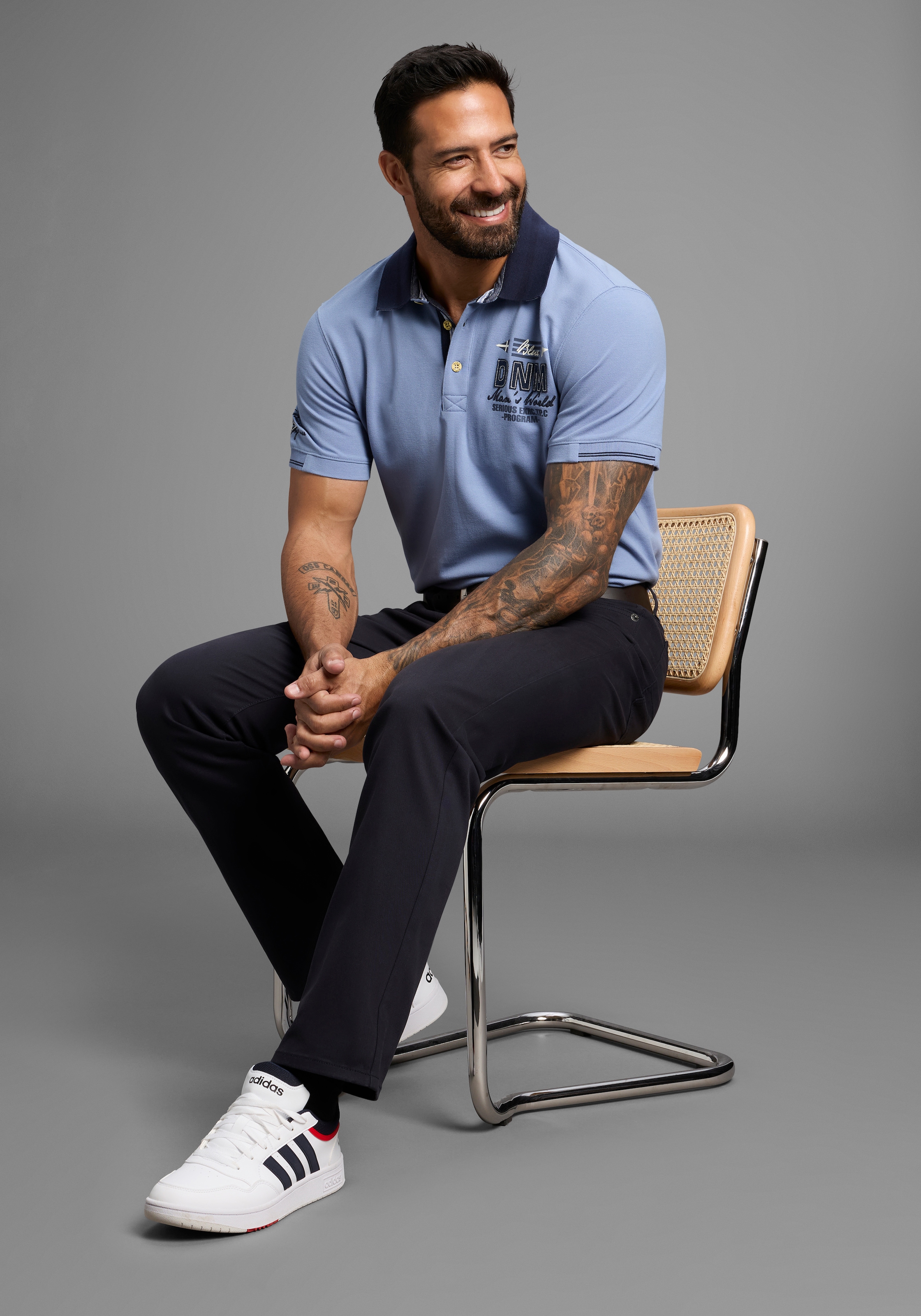 Man's World 5-Pocket-Hose, Stretchhose mit Dehnbund