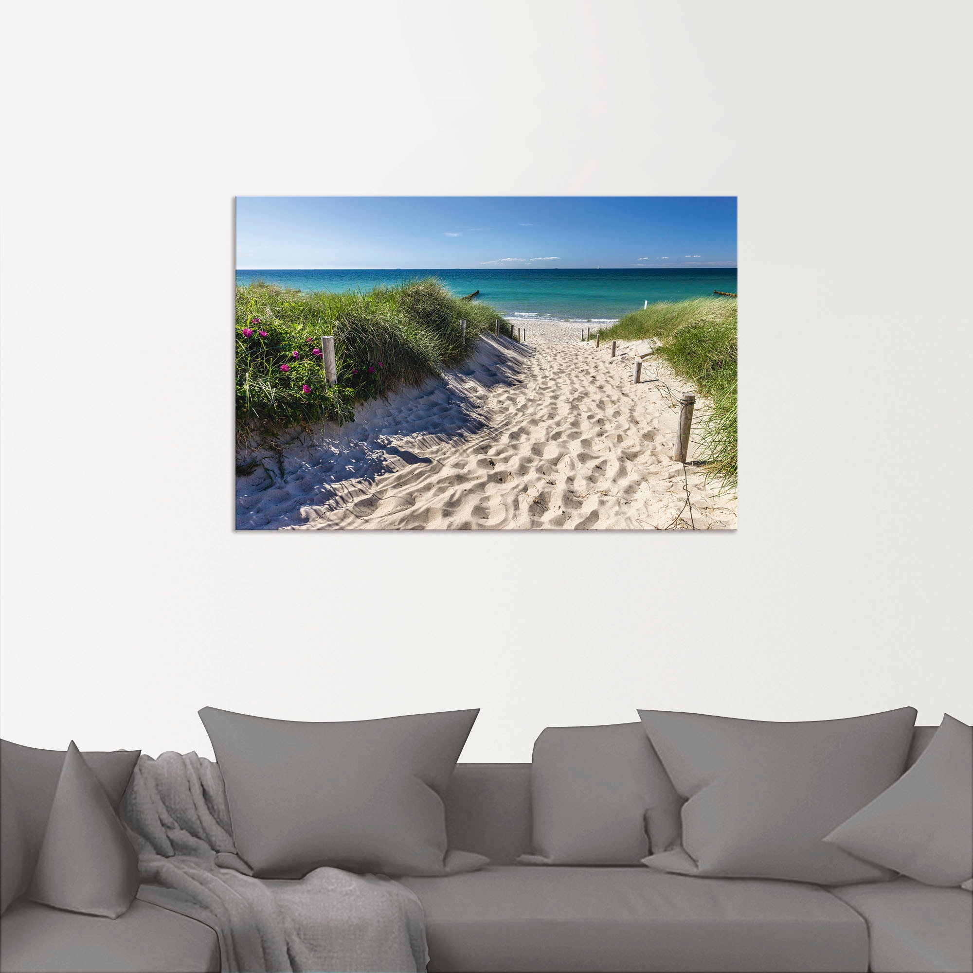 Artland Wandbild »Weg Strand zum der als Poster (1 Strandbilder, kaufen Ostsee«, Alubild, versch. St.), günstig oder Wandaufkleber Grössen in Leinwandbild, an