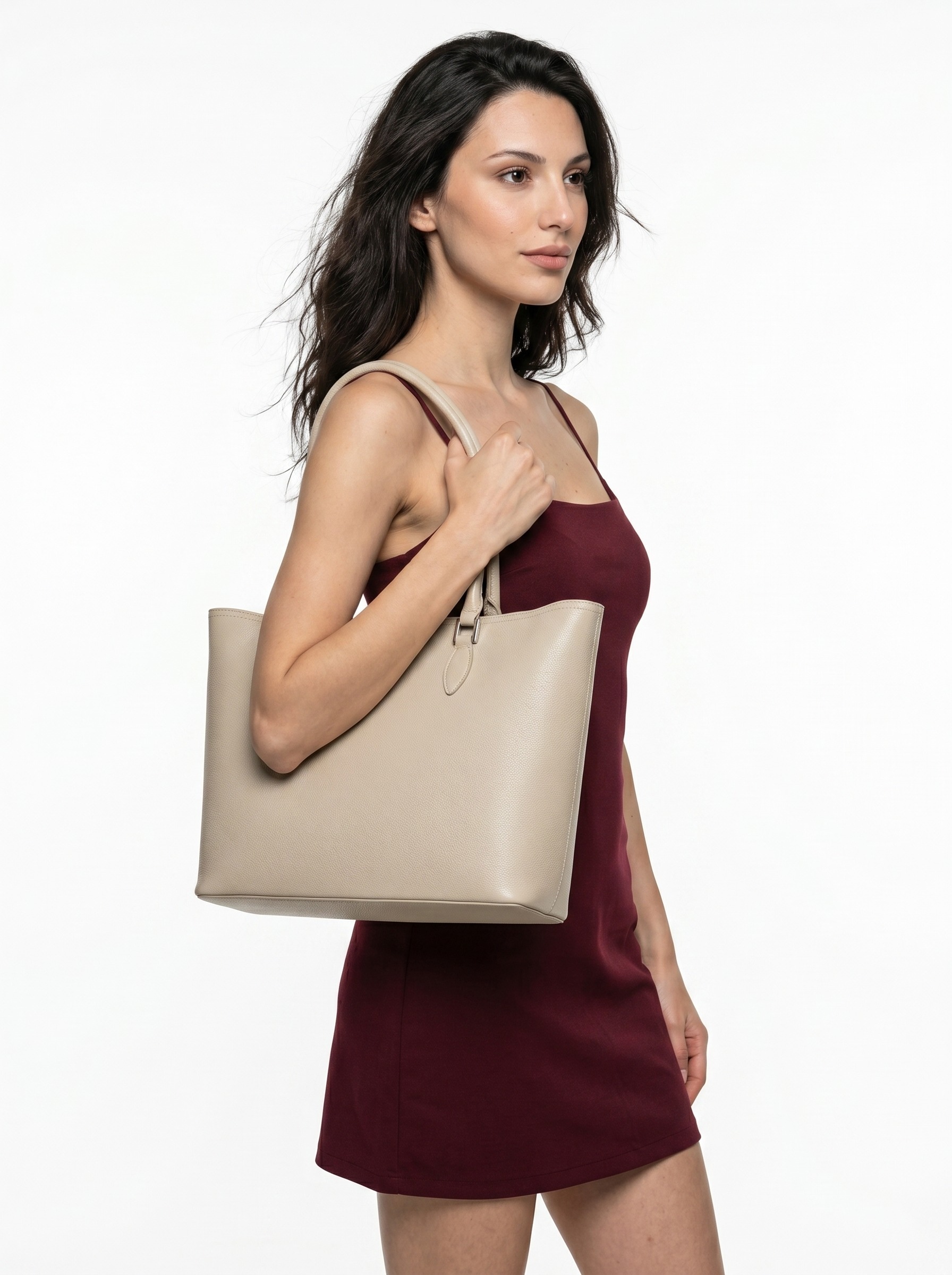 Cluty Shopper "CLUTY Damen Shopper echt Leder, Made in Italy" echt Leder, Made in Italy