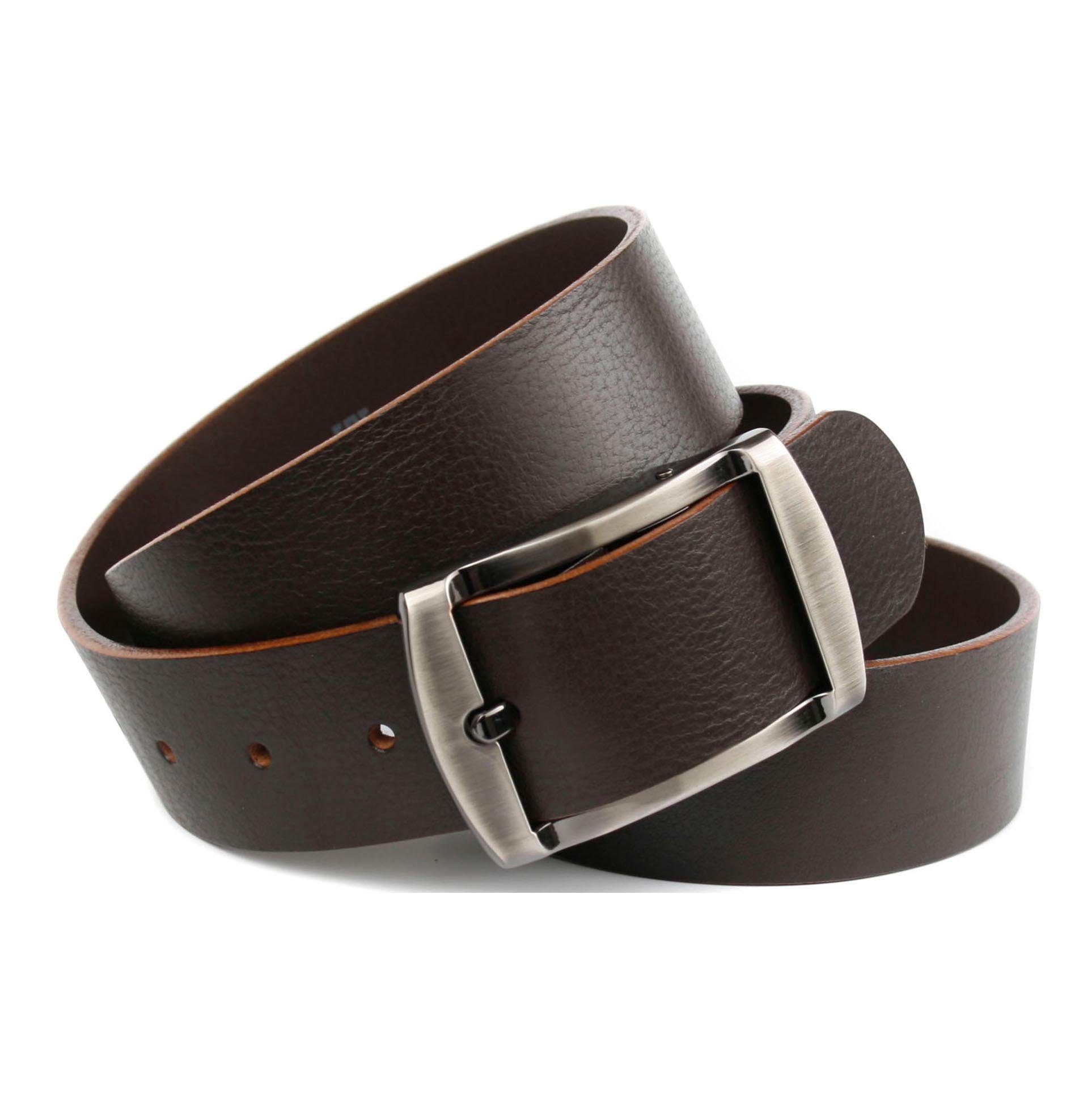 Image of Anthoni Crown Ledergürtel, Vollleder Jeansgürtel in dunkelbraun bei Ackermann Versand Schweiz