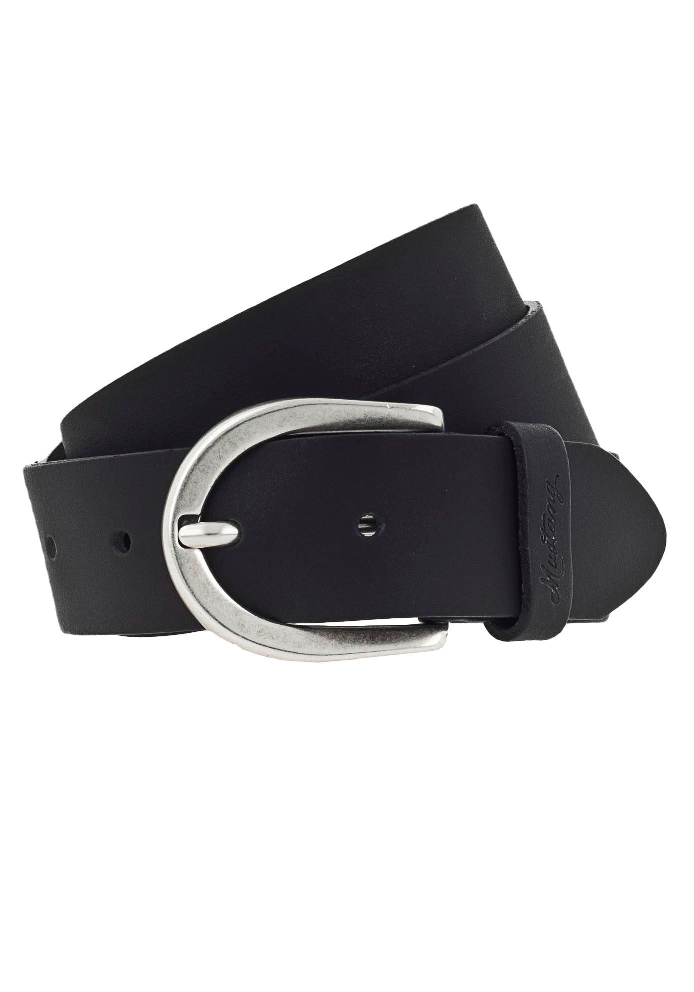 Image of MUSTANG Ledergürtel, mit geprägtem MUSTANG-Logo auf der Schlaufe bei Ackermann Versand Schweiz