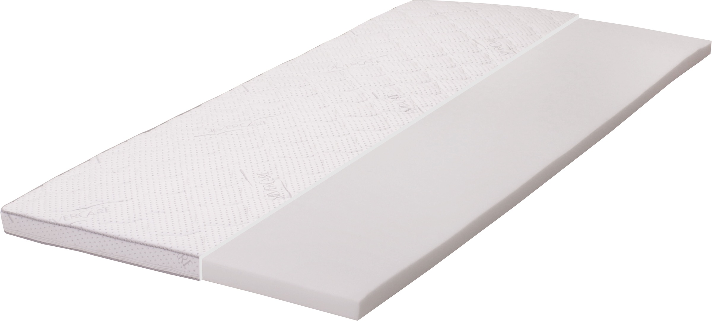 Image of hapo Topper ""Paris", Kaltschaumtopper in verschiedenen Breiten" Silvercare-Bezug mit antibakterieller Ausrüstung