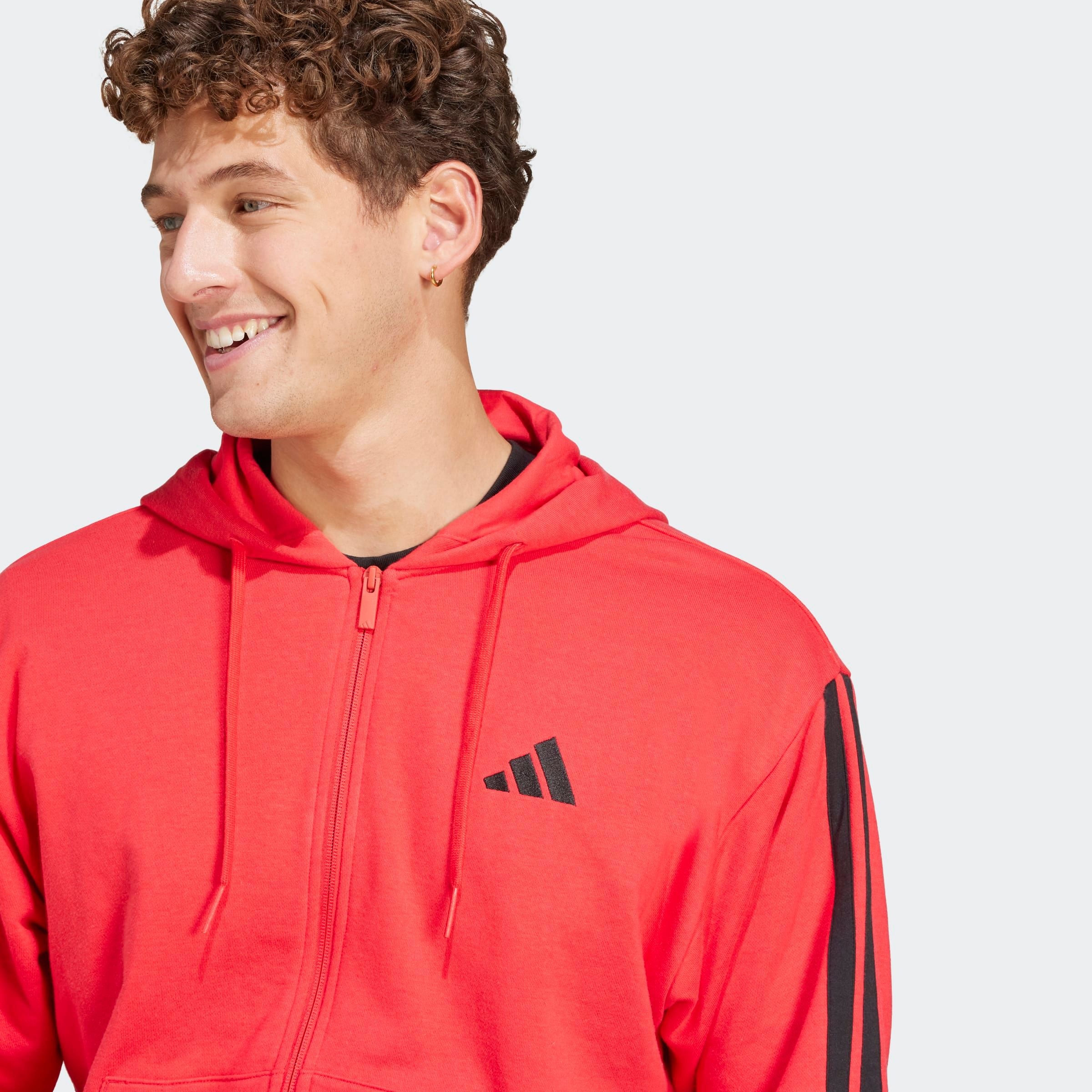 adidas Sportswear Sweat à capuche »ESSENTIALS 3-STREIFEN FRENCH TERRY«
