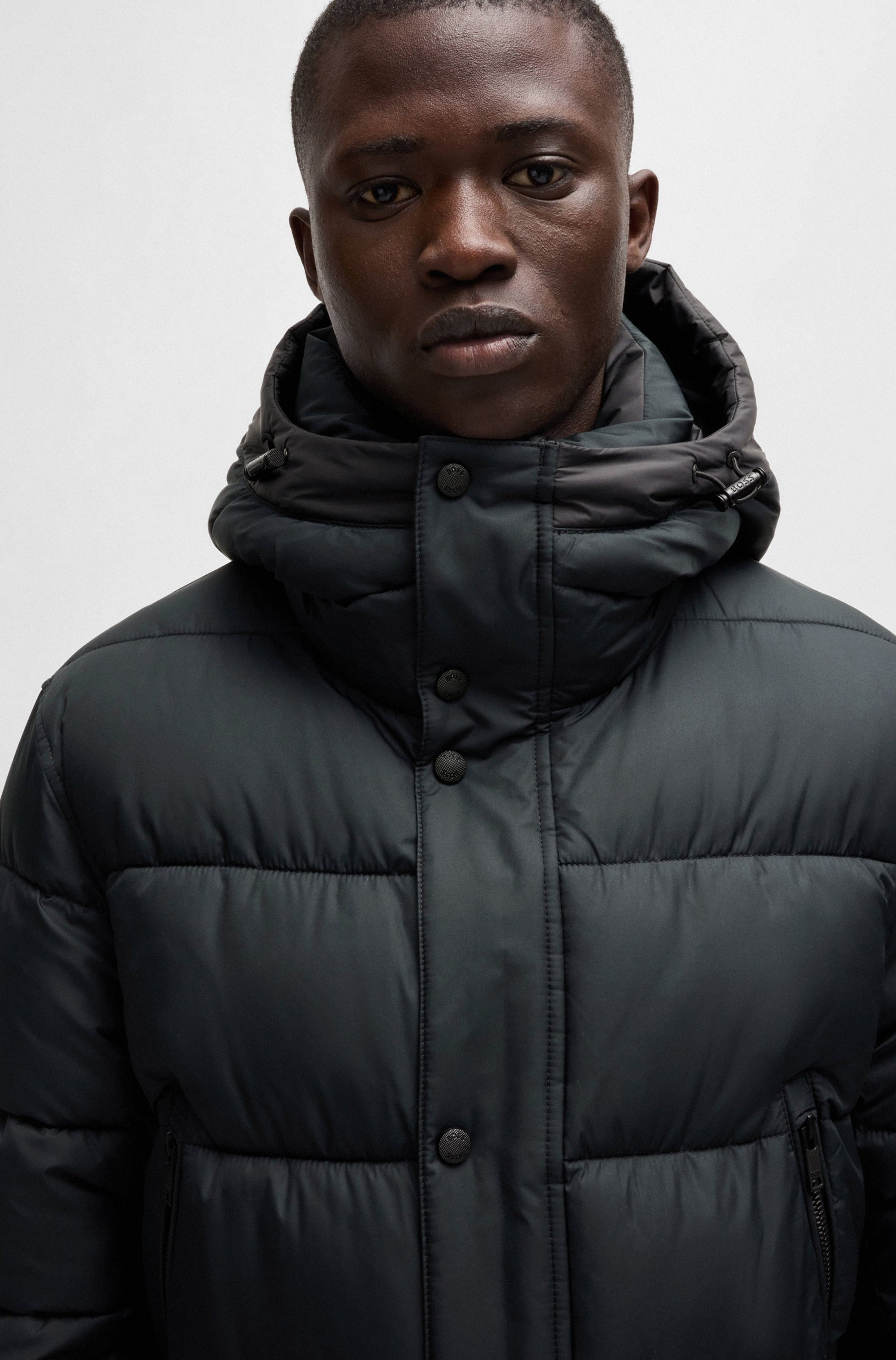 BOSS ORANGE Veste matelassée »Omaris« mit Kapuze mit Reissverschlusstaschen