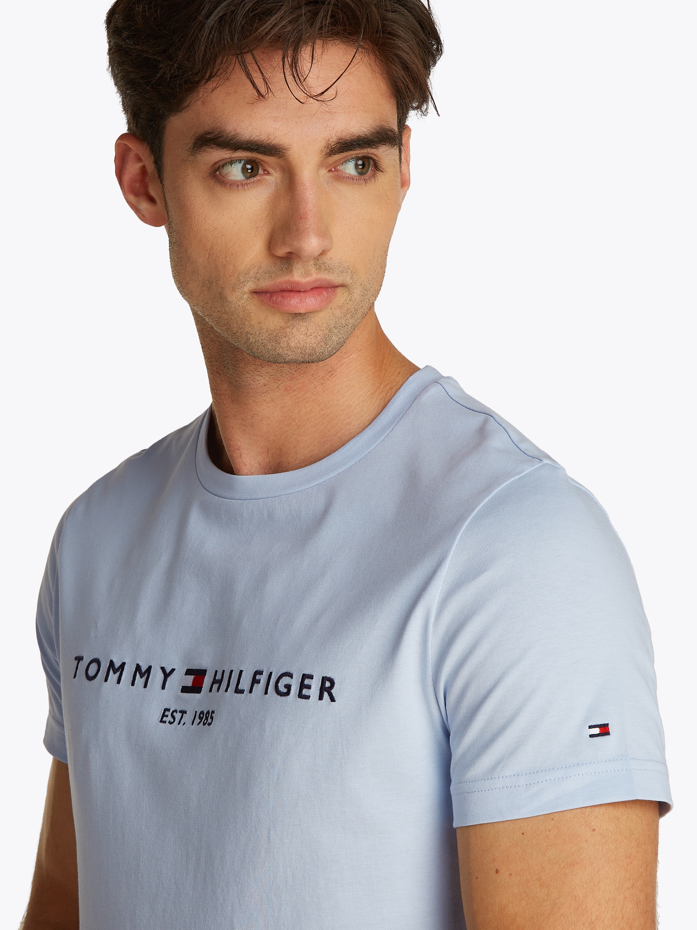 Tommy Hilfiger T-Shirt »TOMMY LOGO« aus reiner Baumwolle