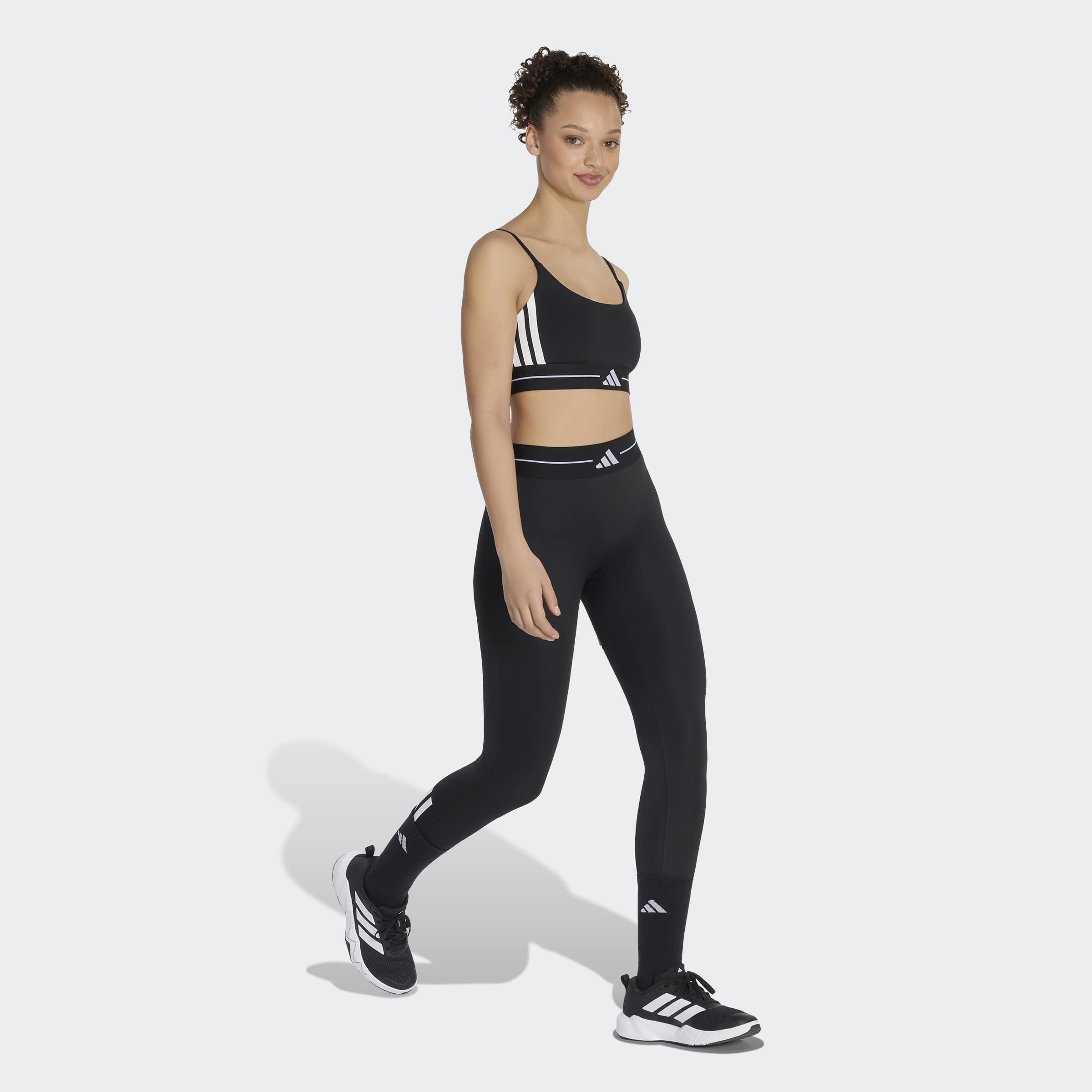 adidas Performance Soutien-gorge de sport »HYPERGLAM 3-STREIFEN SPORT-BH, LEICHTER HALT, GEPOLSTERT«