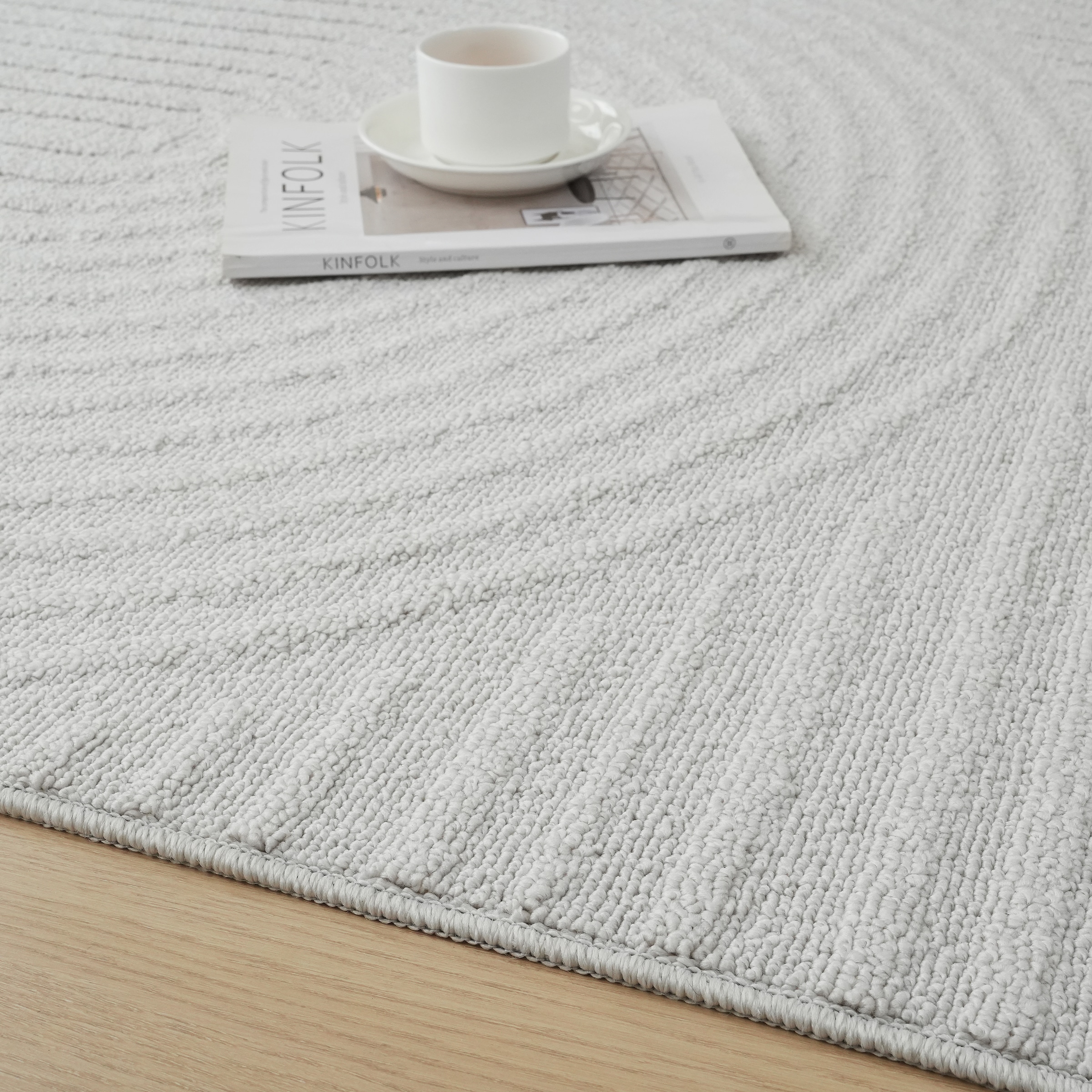 GOODproduct Tapis »Jola, In- und Outdoor geeignet, Hoch-Tief-Design, Scandi« Rectangulaire 9 mm Höhe structure haut-bas, zen, résistant aux intempéries et aux UV, balcon, camping