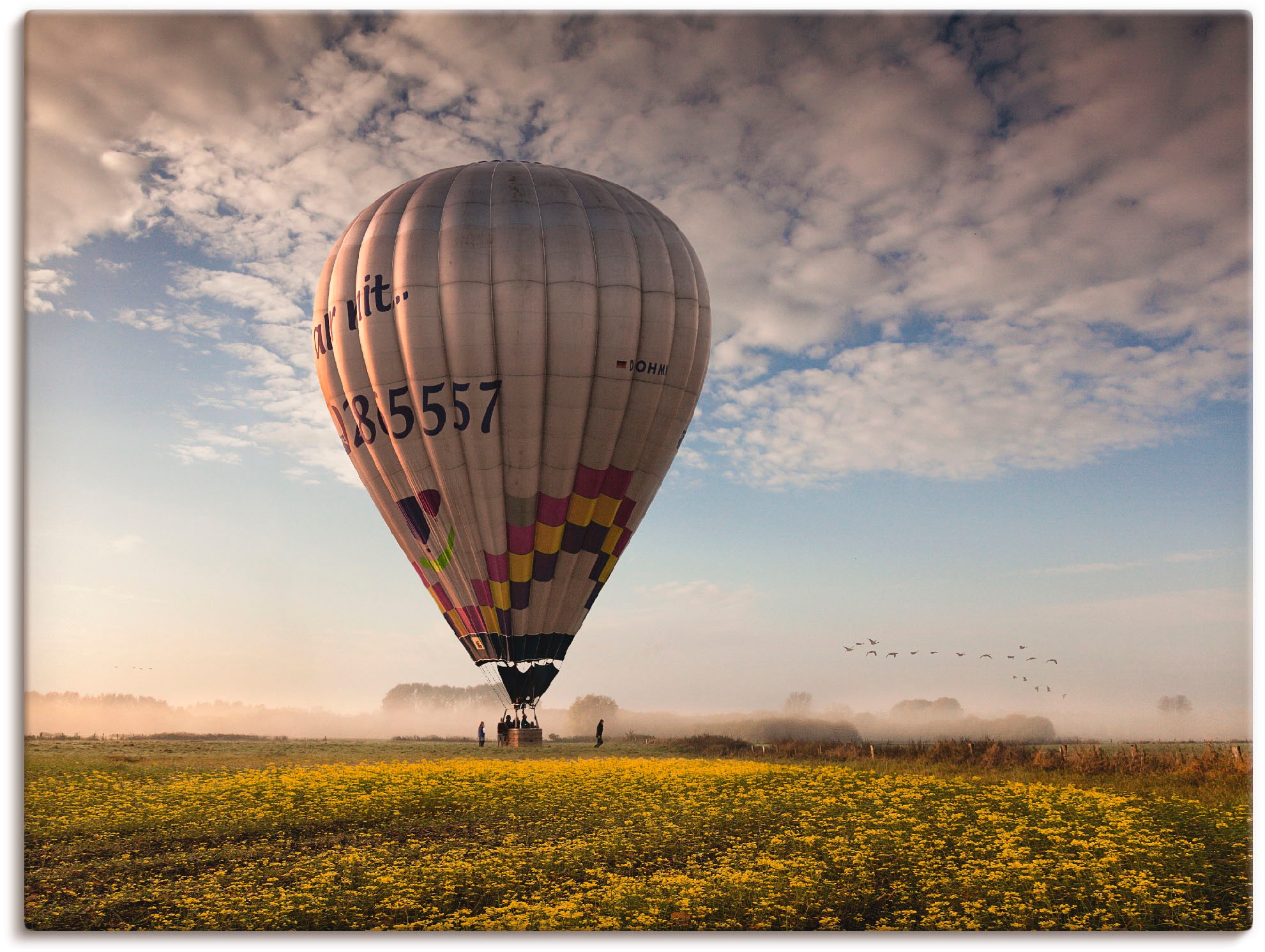Image of Artland Wandbild »Der Start in den Tag....«, Ballonfahren, (1 St.), in vielen Grössen & Produktarten -Leinwandbild, Poster, Wandaufkleber / Wandtattoo auch für Badezimmer geeignet bei Ackermann Versand Schweiz