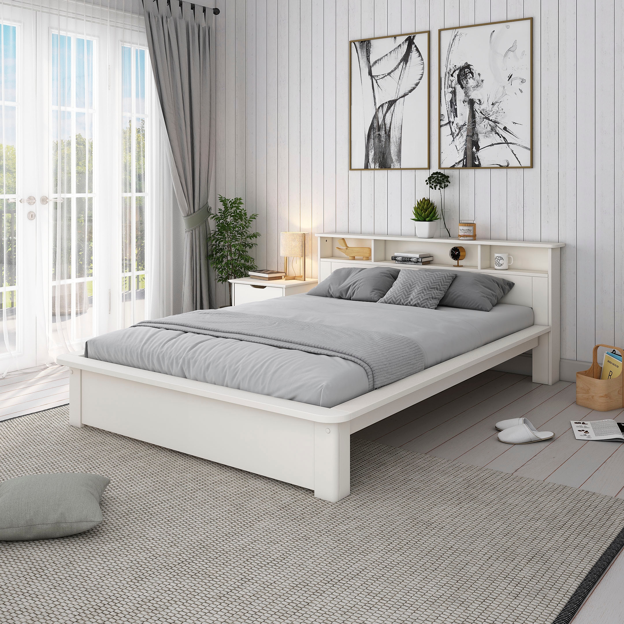 Home affaire Massivholzbett »"KERO" BESTSELLER! Stauraum im Kopfteil«, zertifiziertes Massivholz (Kiefer), optional mit Schublade