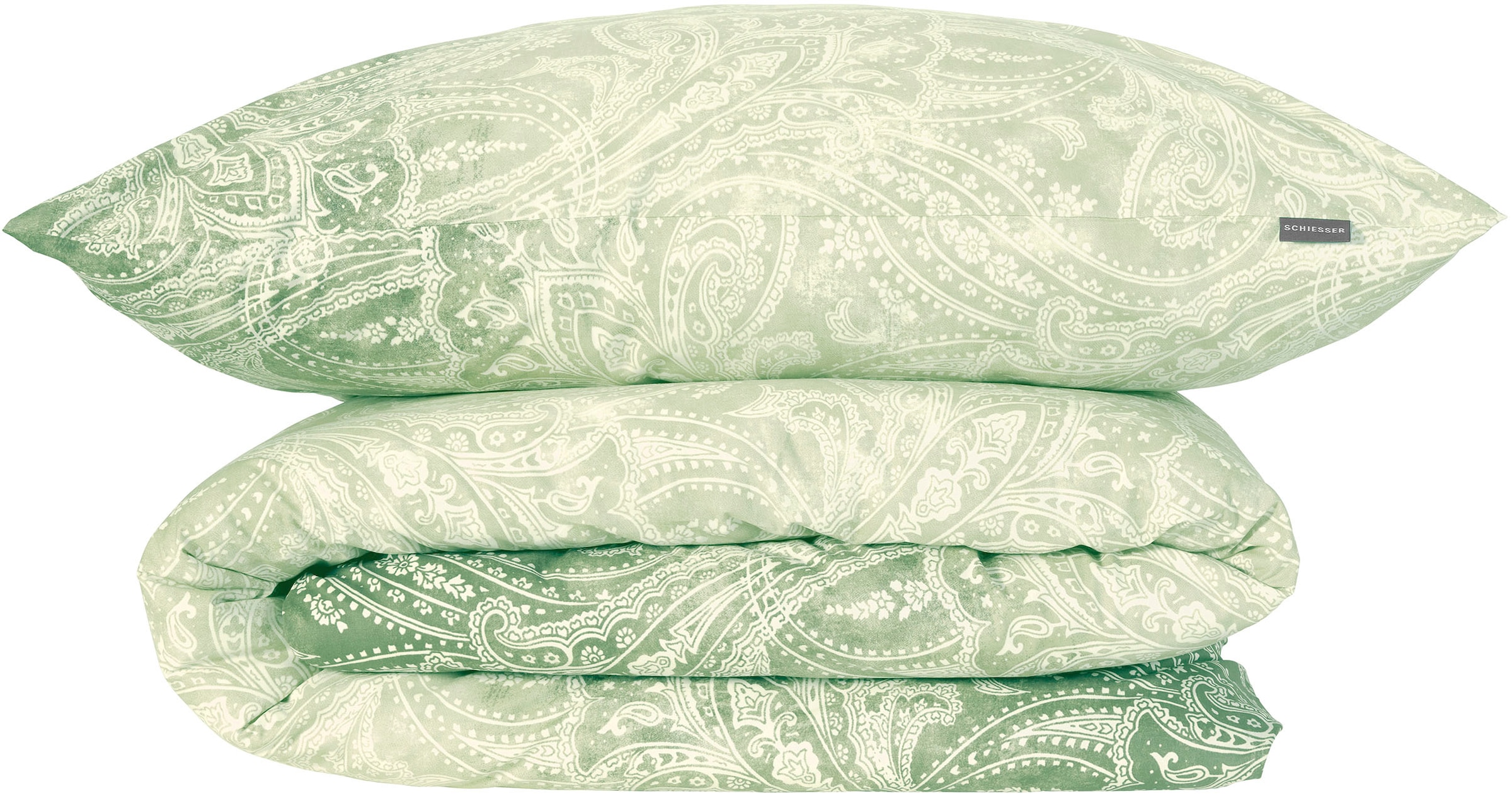 Schiesser Linge de lit »Claire aus weicher Baumwolle mit Paisleymuster in dezentem Farbverlauf« 2 cuis MADE IN GREEN by OEKO-TEX®