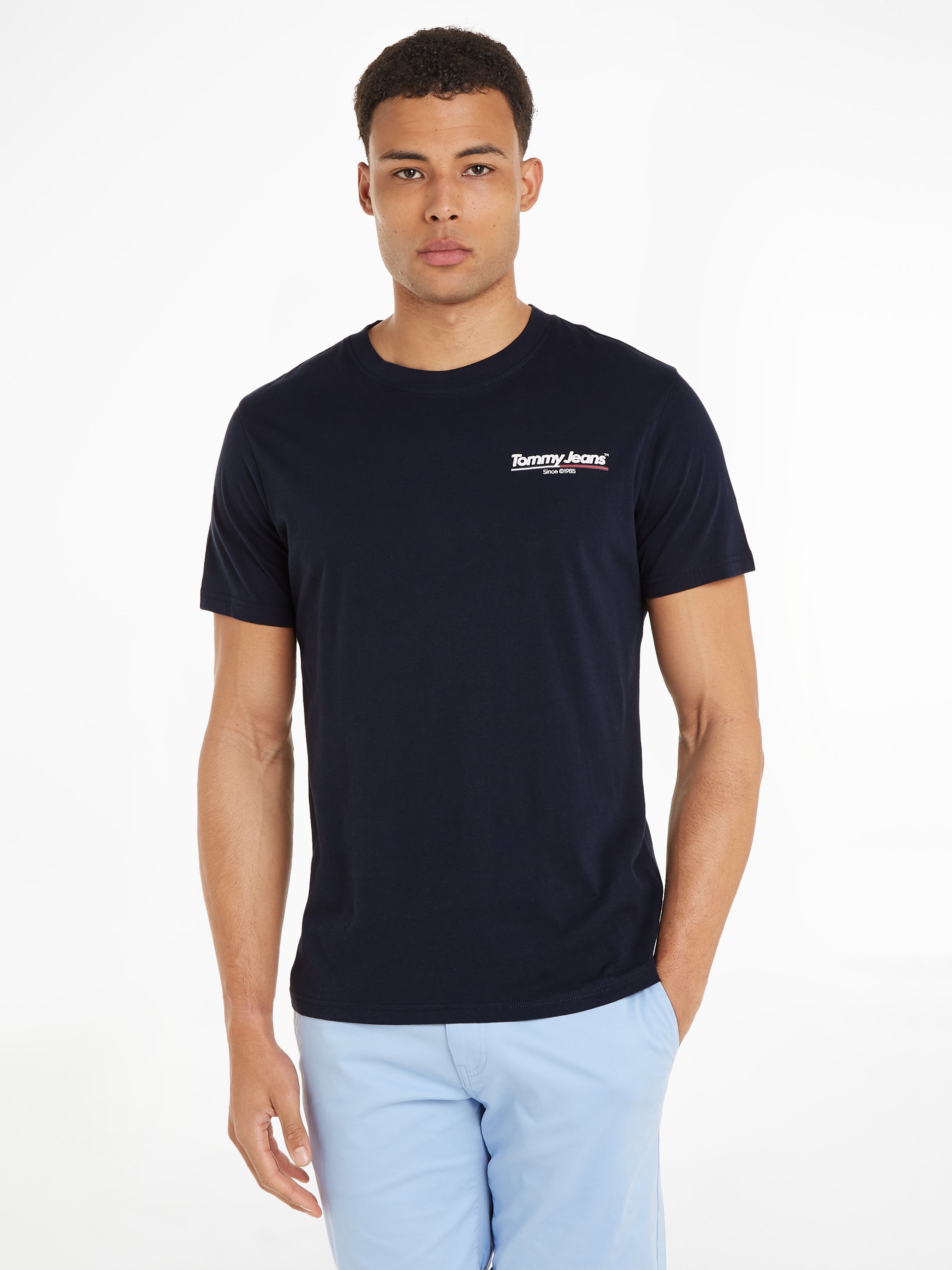 Tommy Jeans Plus T-Shirt »TJM SLIM TJ TWIST 2PACK TEE EXT«, mit Markenprint