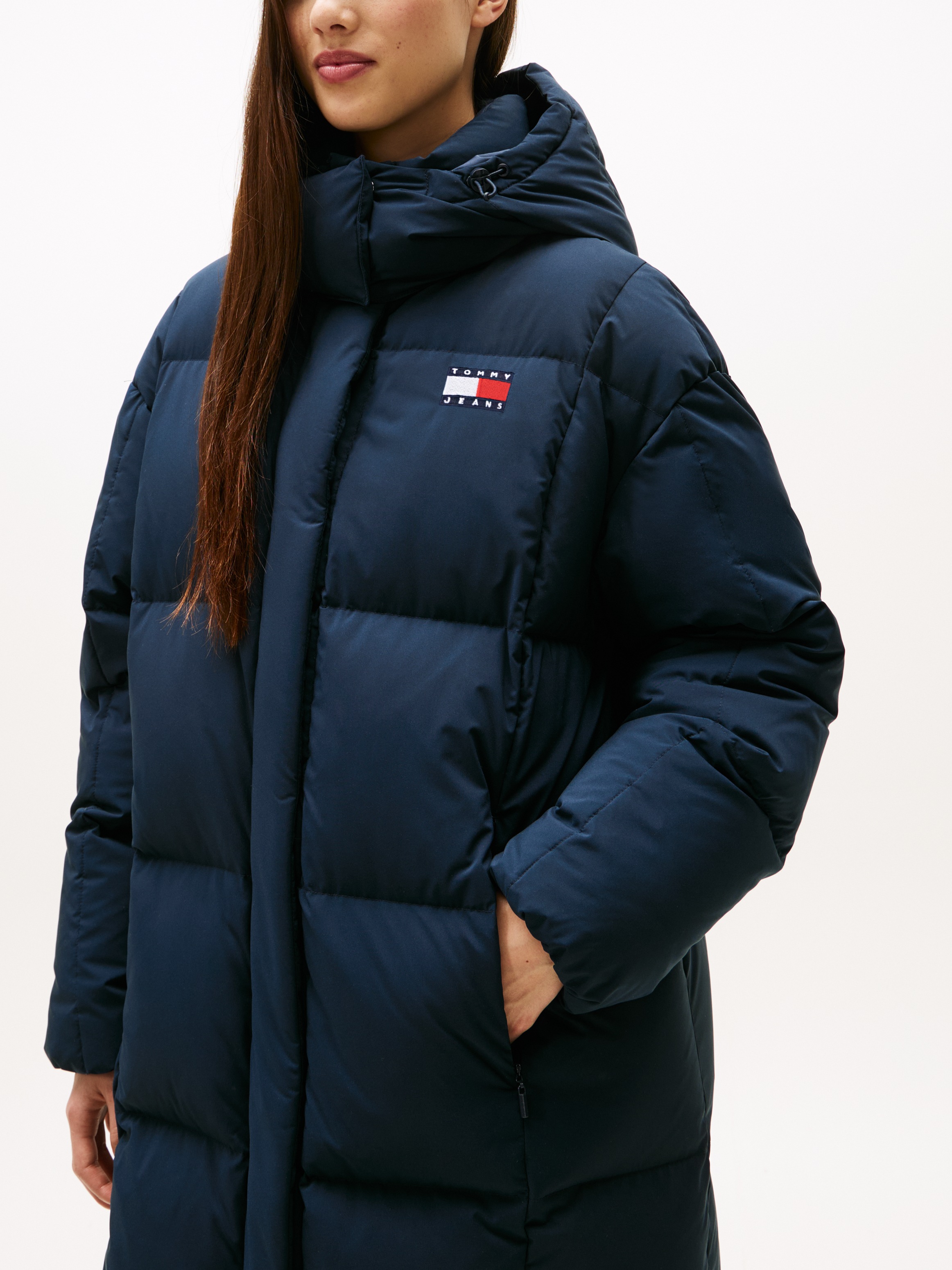 Image of Tommy Jeans Steppmantel "TJW ALASKA GRID DWN MXI COAT EXT"